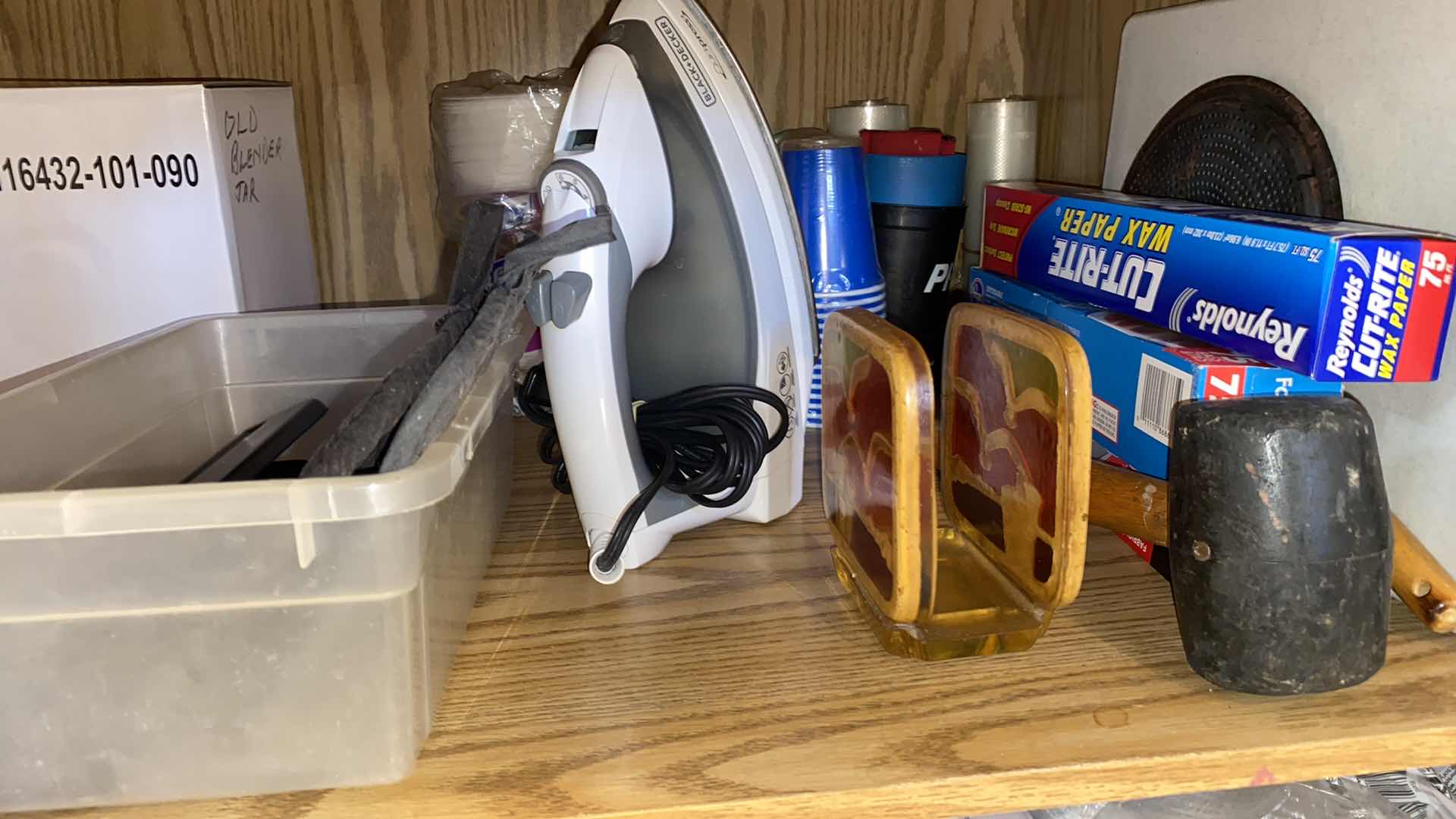 Photo 1 of CONTENTS OF KITCHEN CABINET PAPER GOODS AND MORE