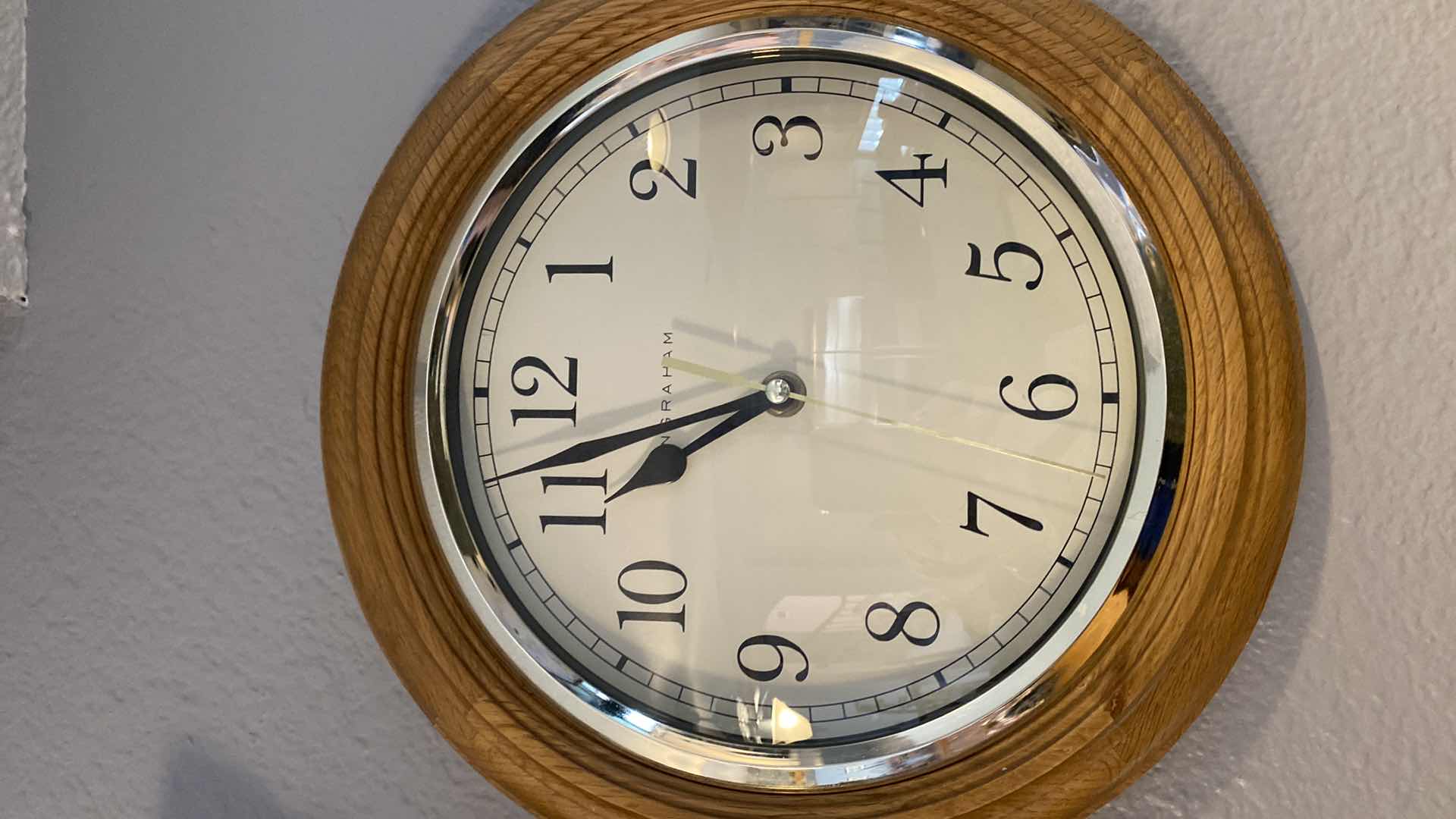 Photo 2 of INGRAHAM CLOCK 11” AND VINTAGE FRAMED 1971 SPAGOS FOOD ARTWORK 12“ x 15“