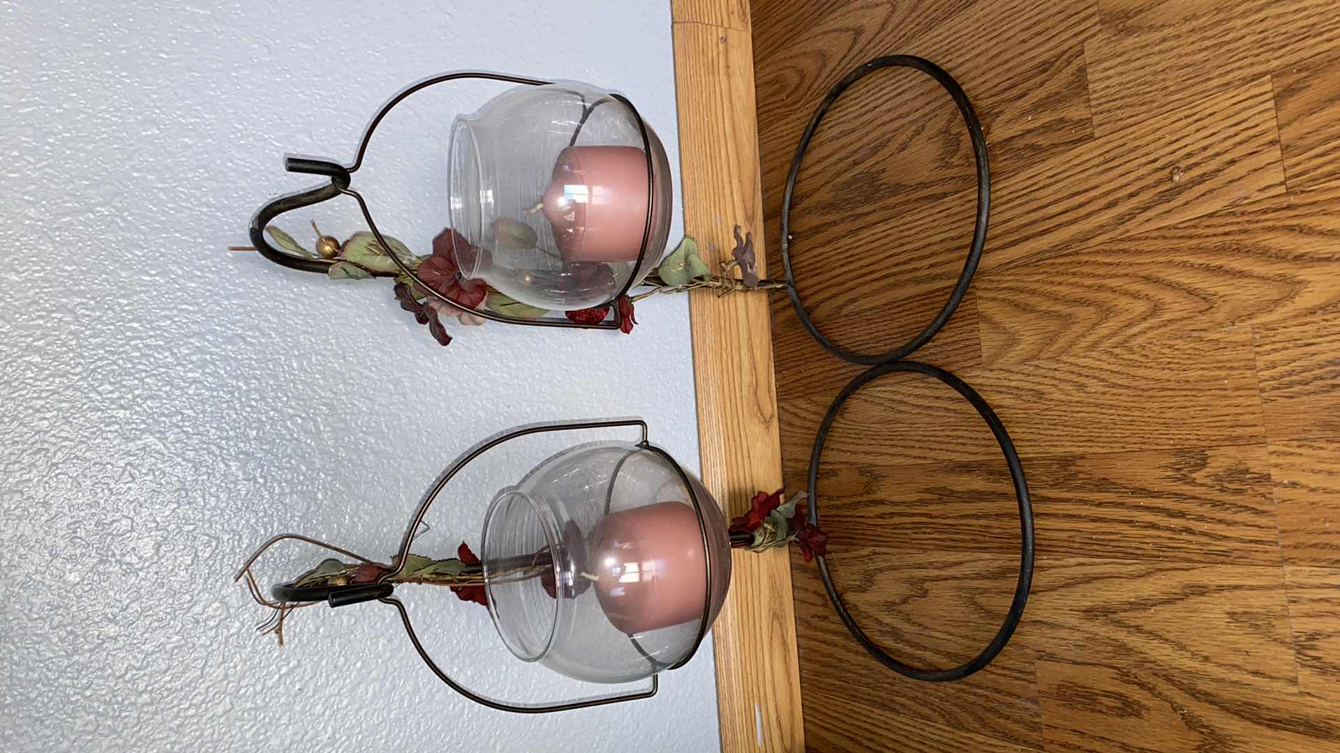 Photo 2 of PAIR CANDLE HOLDERS H 18”