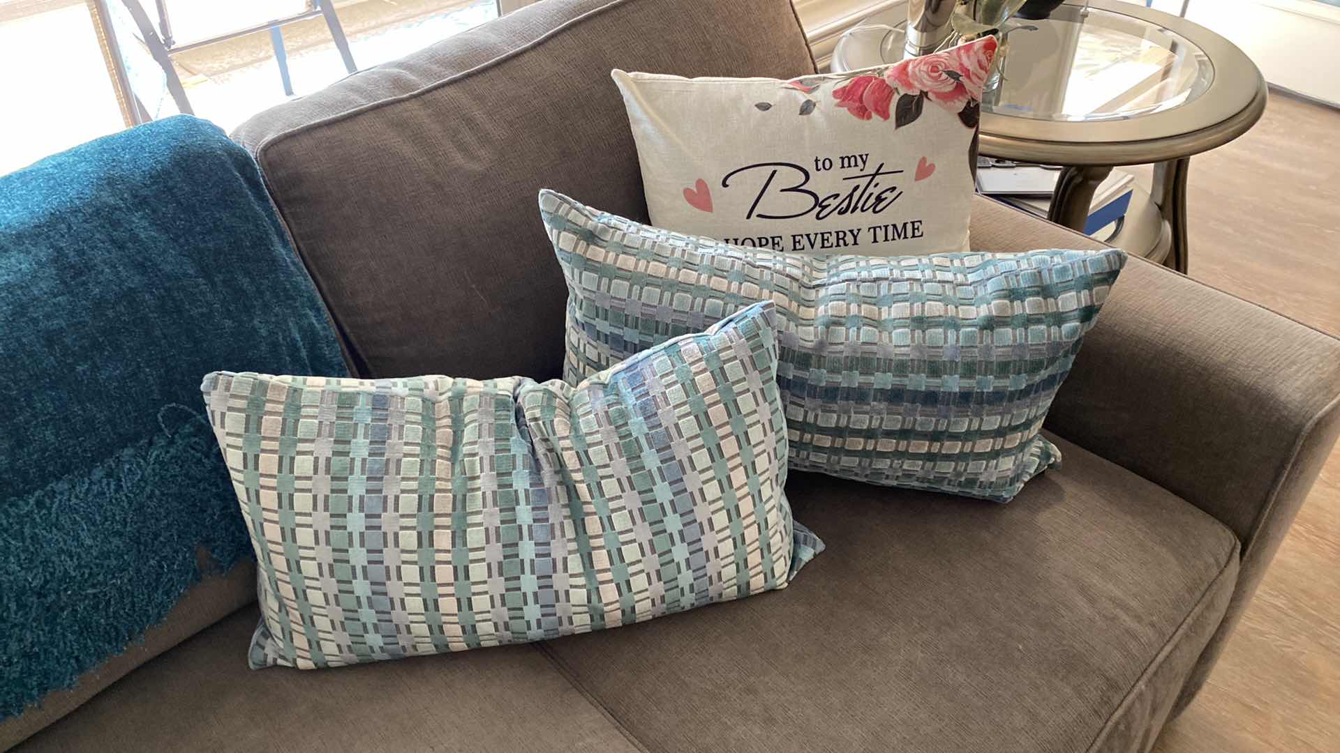 Photo 1 of 6 TOSS PILLOWS AND THROW