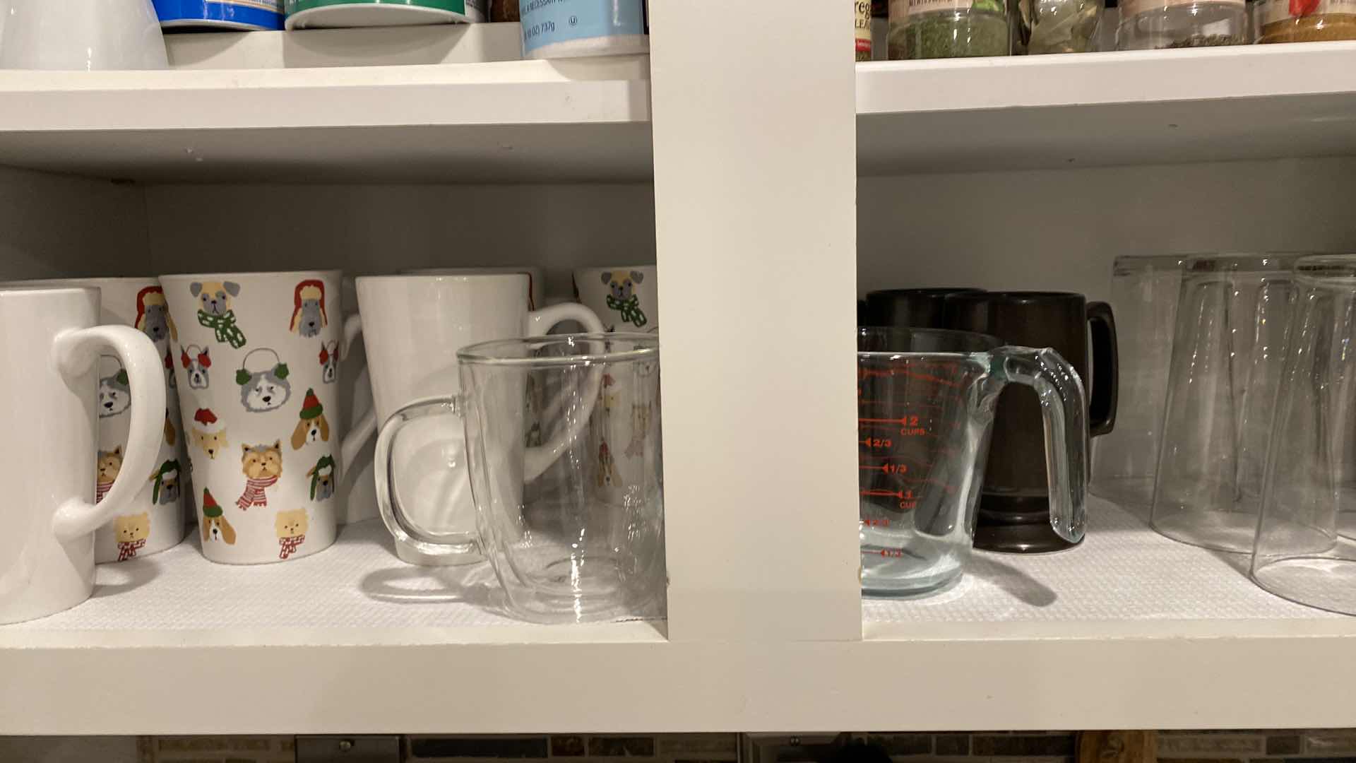 Photo 1 of CONTENTS OF KITCHEN CABINET DISHES GLASSES SPICES