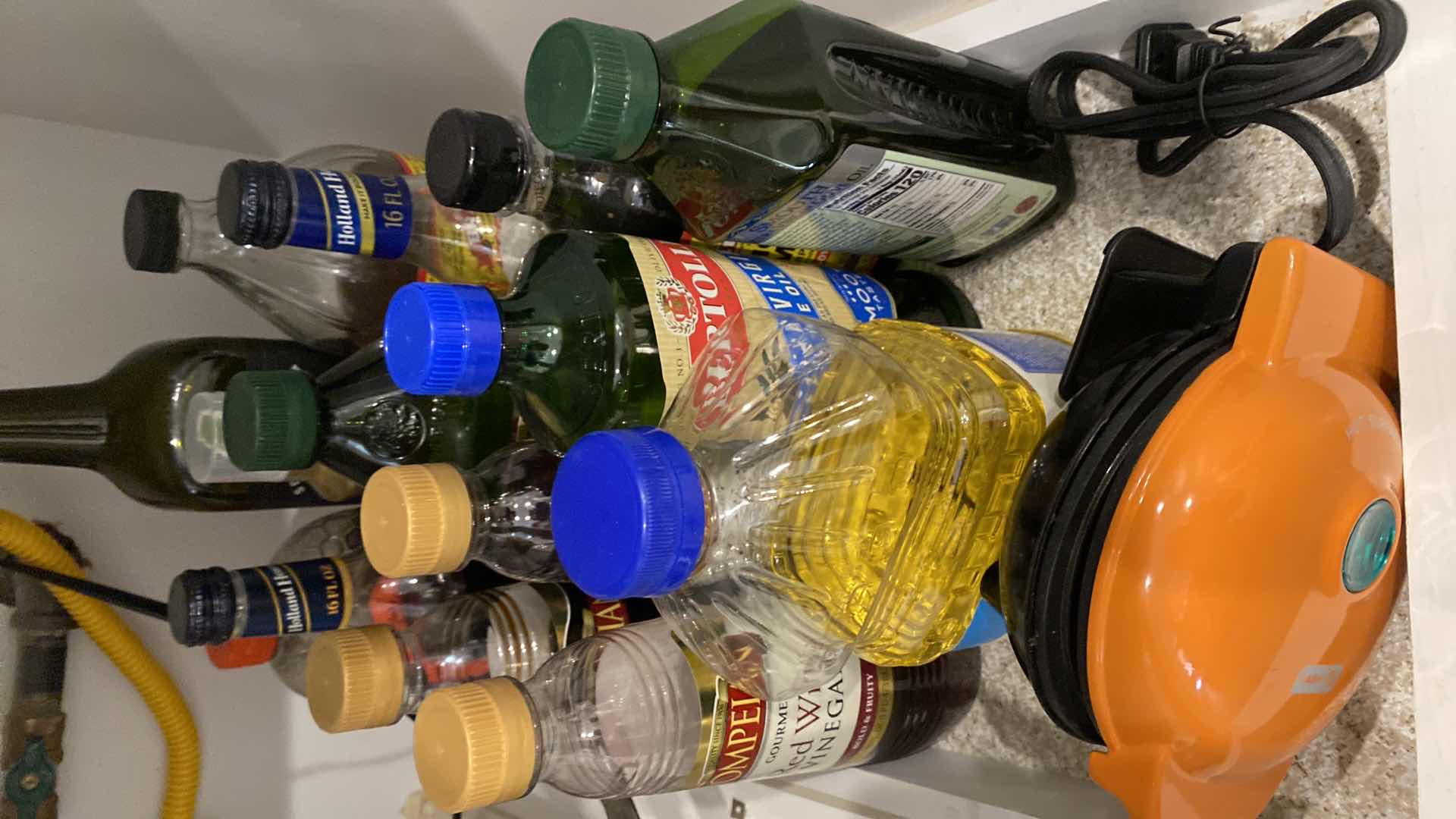 Photo 1 of CONTENTS KITCHEN CABINET PANS DECOR COOKING OILS