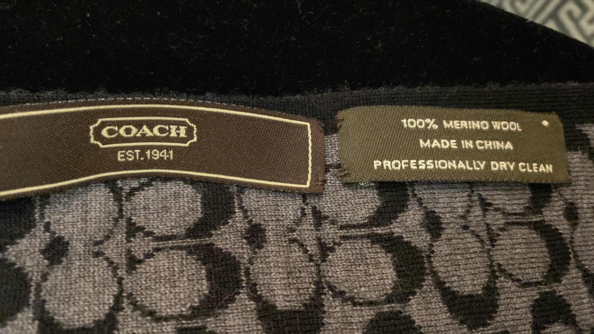 Photo 1 of COACH KNIT SCARF AND GLOVES