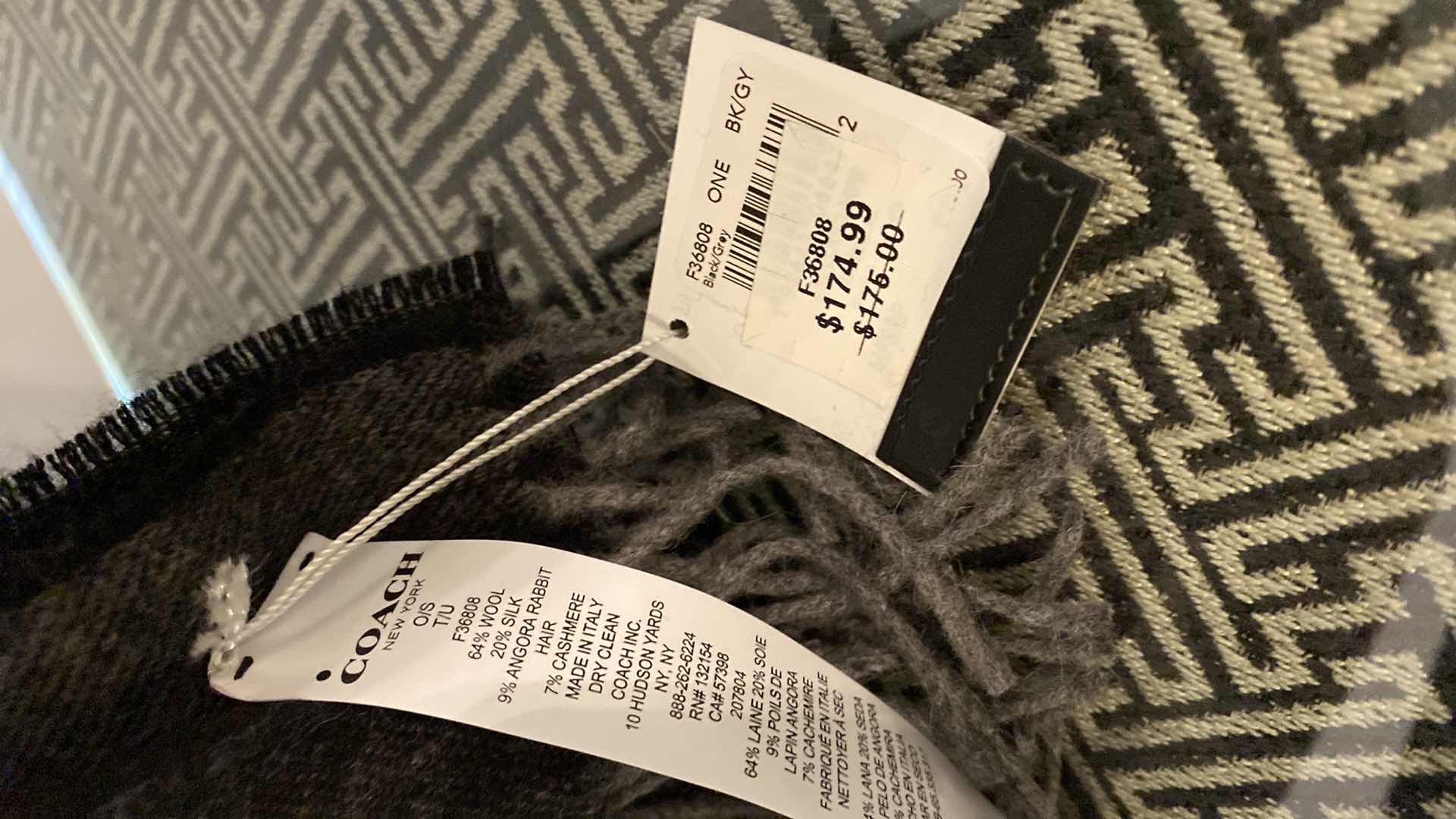 Photo 1 of COACH KNIT SCARF AND GLOVES