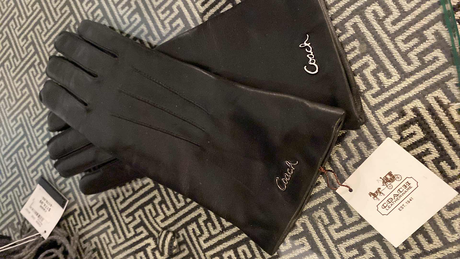 Photo 1 of COACH KNIT SCARF AND GLOVES