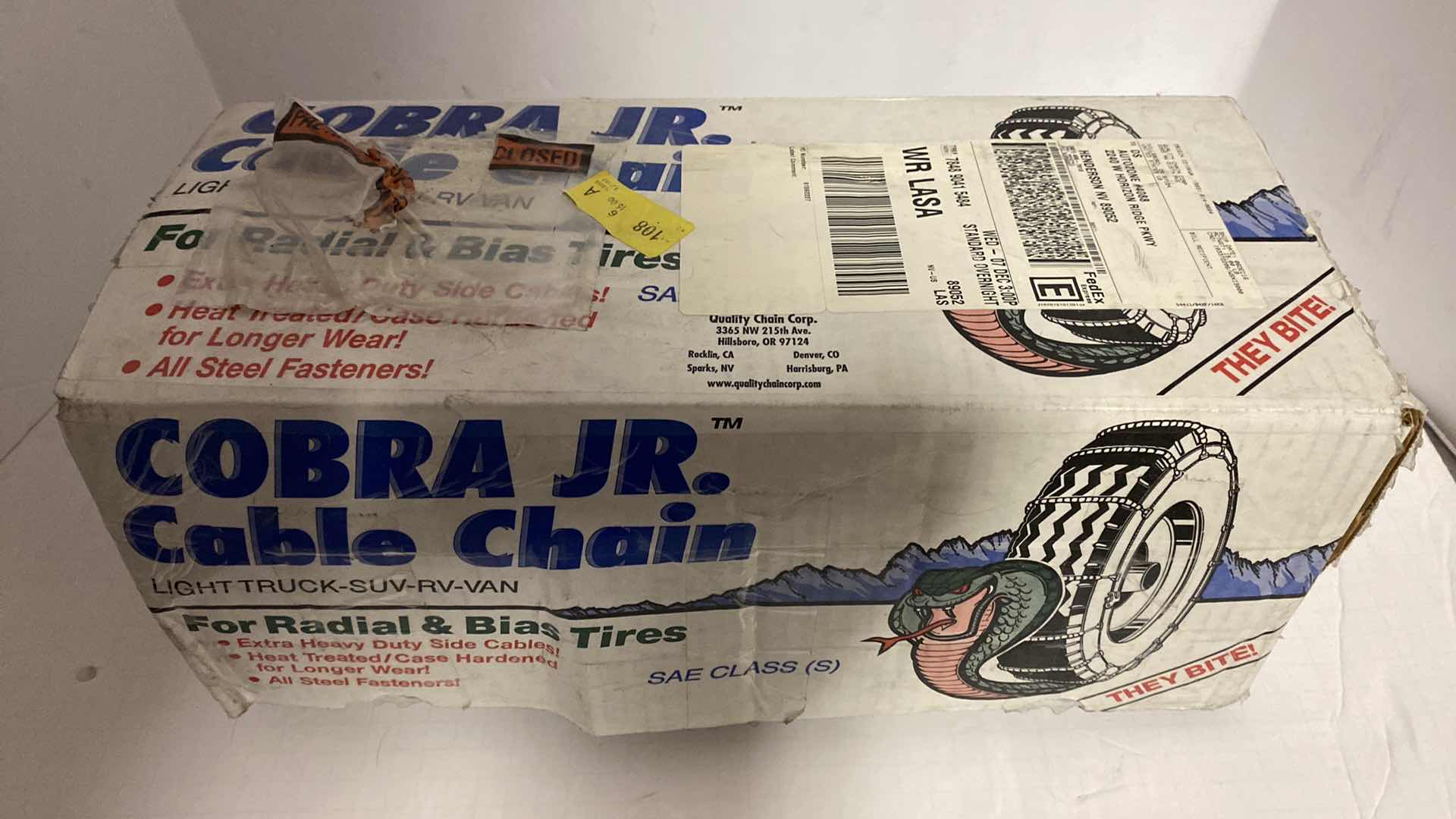 Photo 1 of COBRA JR. CABLE CHAINS FOR TRUCK SUV RV VAN