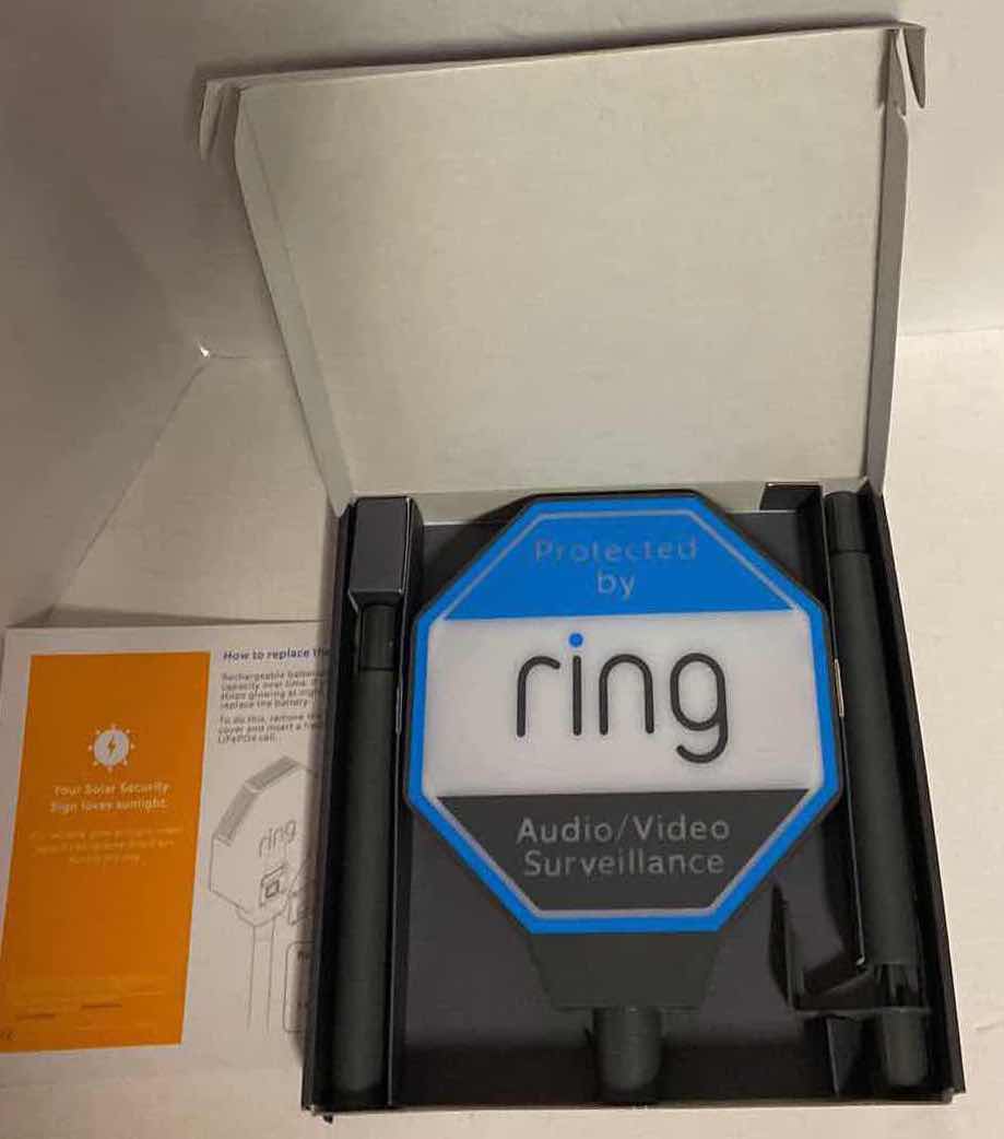 Photo 1 of NEW RING SOLAR SECURITY SIGN