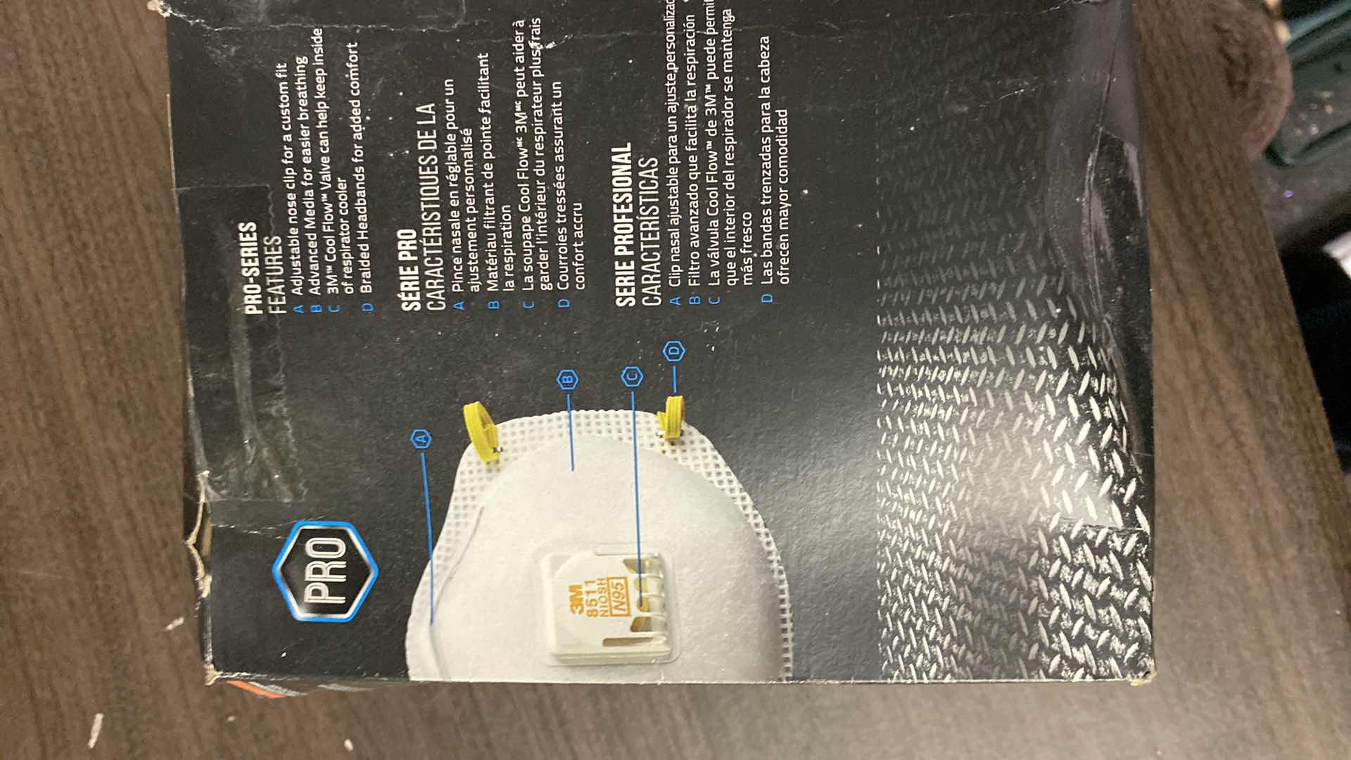 Photo 4 of 3M 8511 COOL FLOW RESPIRATOR 10 MASKS