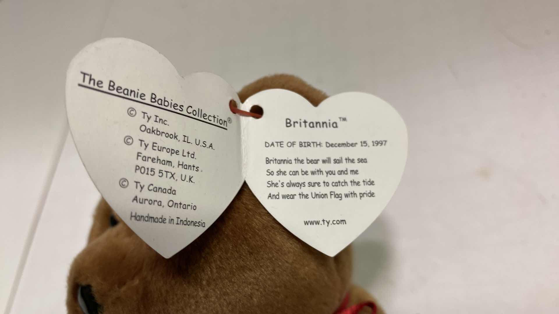 Photo 1 of RARE TY BRITANNIA BEANIE BABY