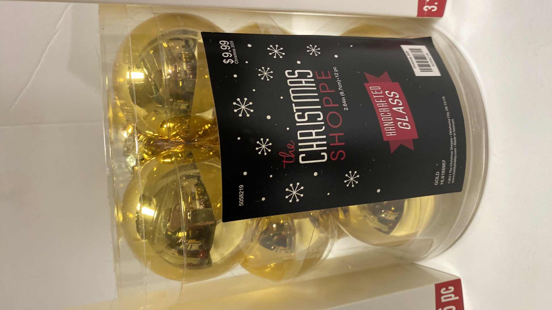 Photo 1 of $30 GLASS CHRISTMAS ORNAMENTS