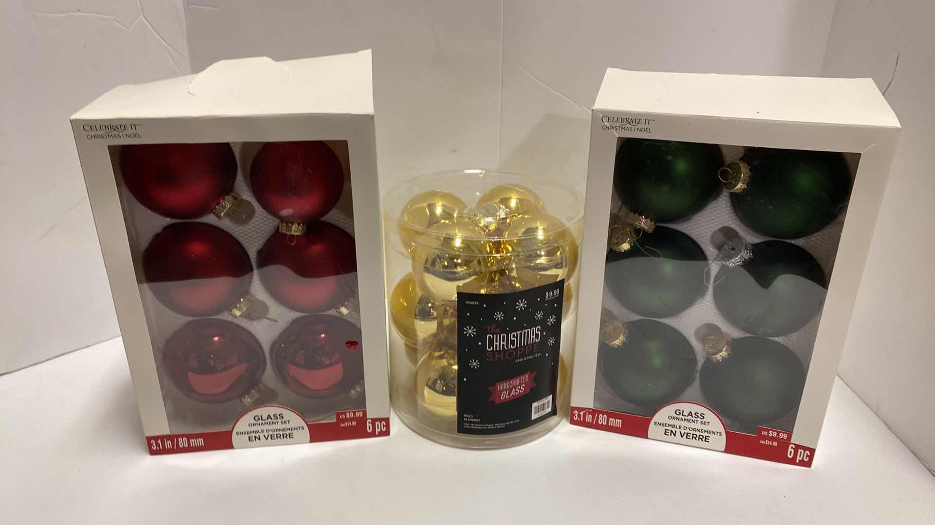 Photo 1 of $30 GLASS CHRISTMAS ORNAMENTS