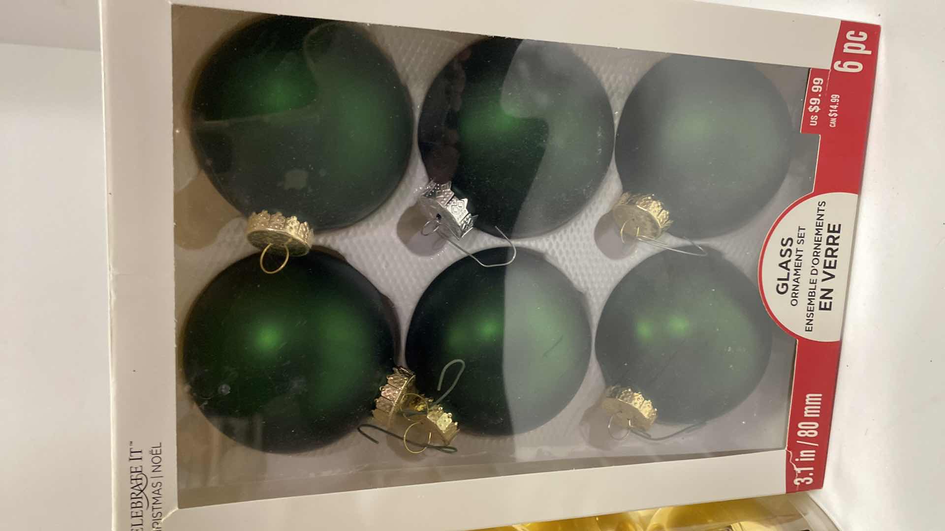 Photo 1 of $30 GLASS CHRISTMAS ORNAMENTS