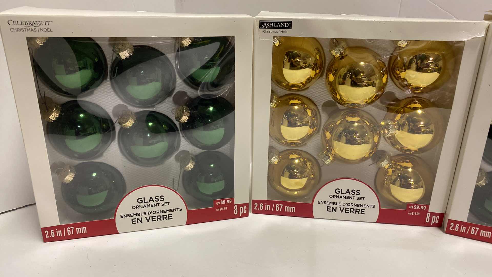 Photo 2 of GLASS CHRISTMAS ORNAMENTS