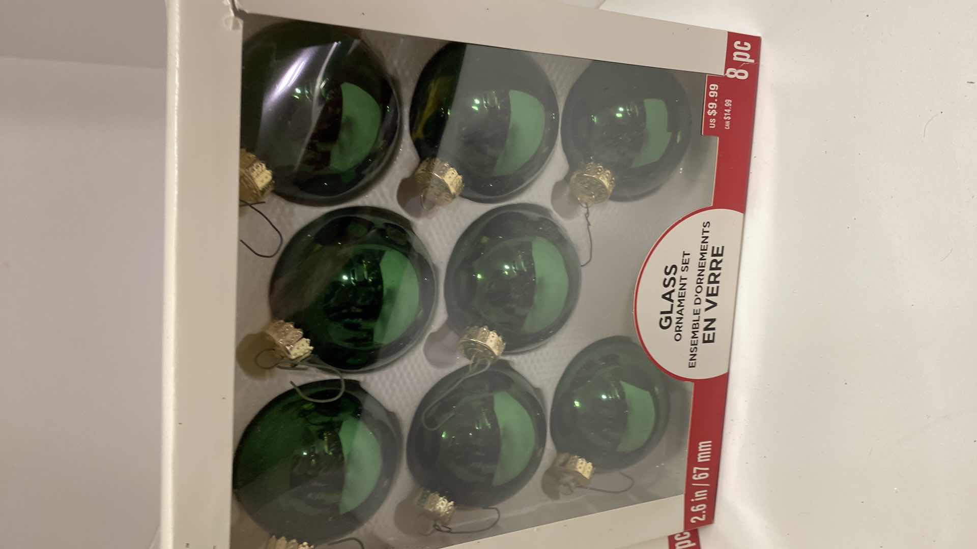 Photo 3 of GLASS CHRISTMAS ORNAMENTS