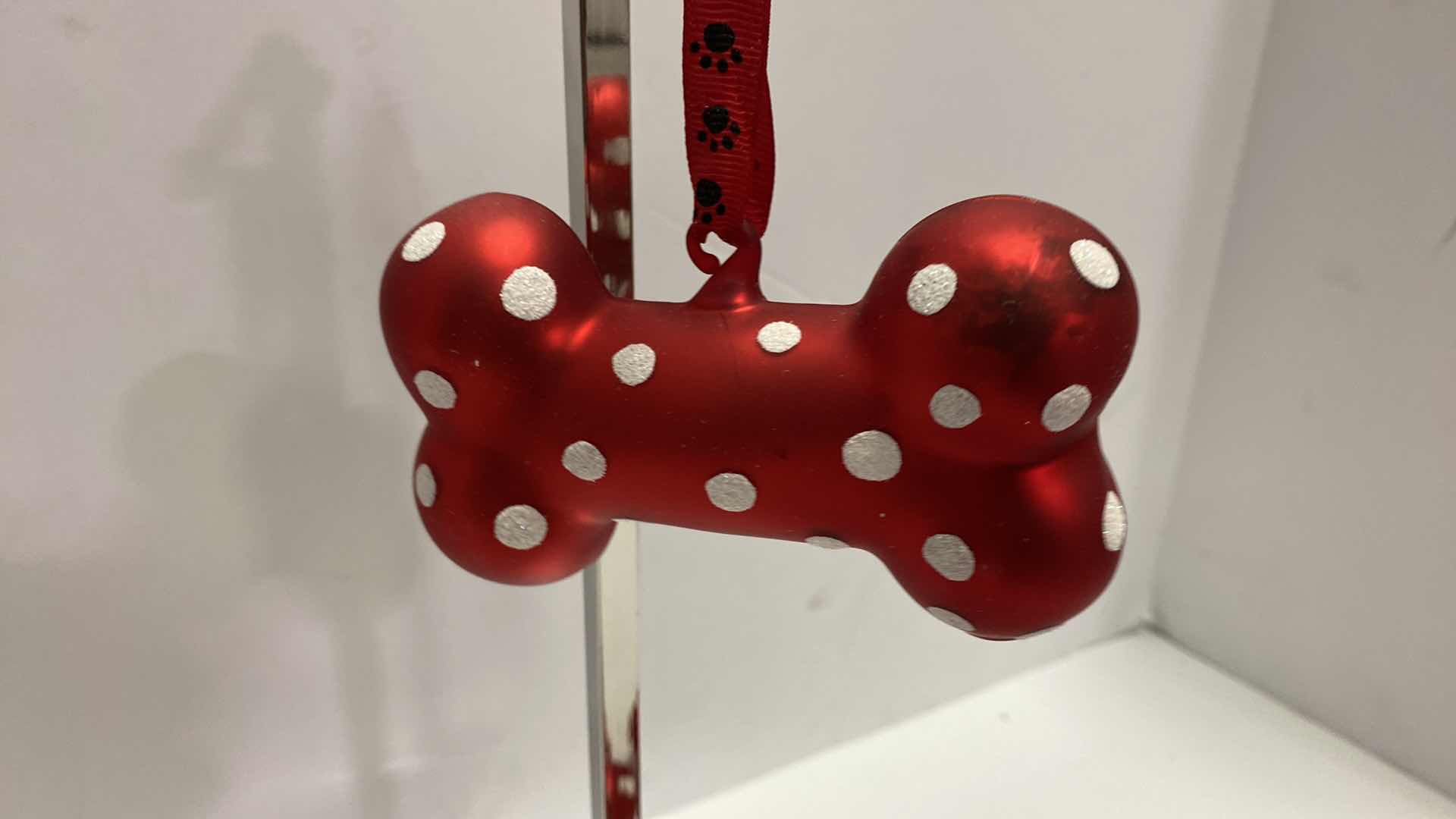 Photo 1 of 6 - DOG BONE GLASS ORNAMENTS FROM LEMON TREE DESIGNS 5” x 3”