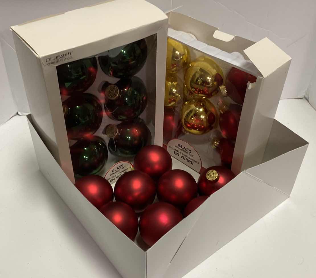 Photo 1 of GLASS CHRISTMAS ORNAMENTS