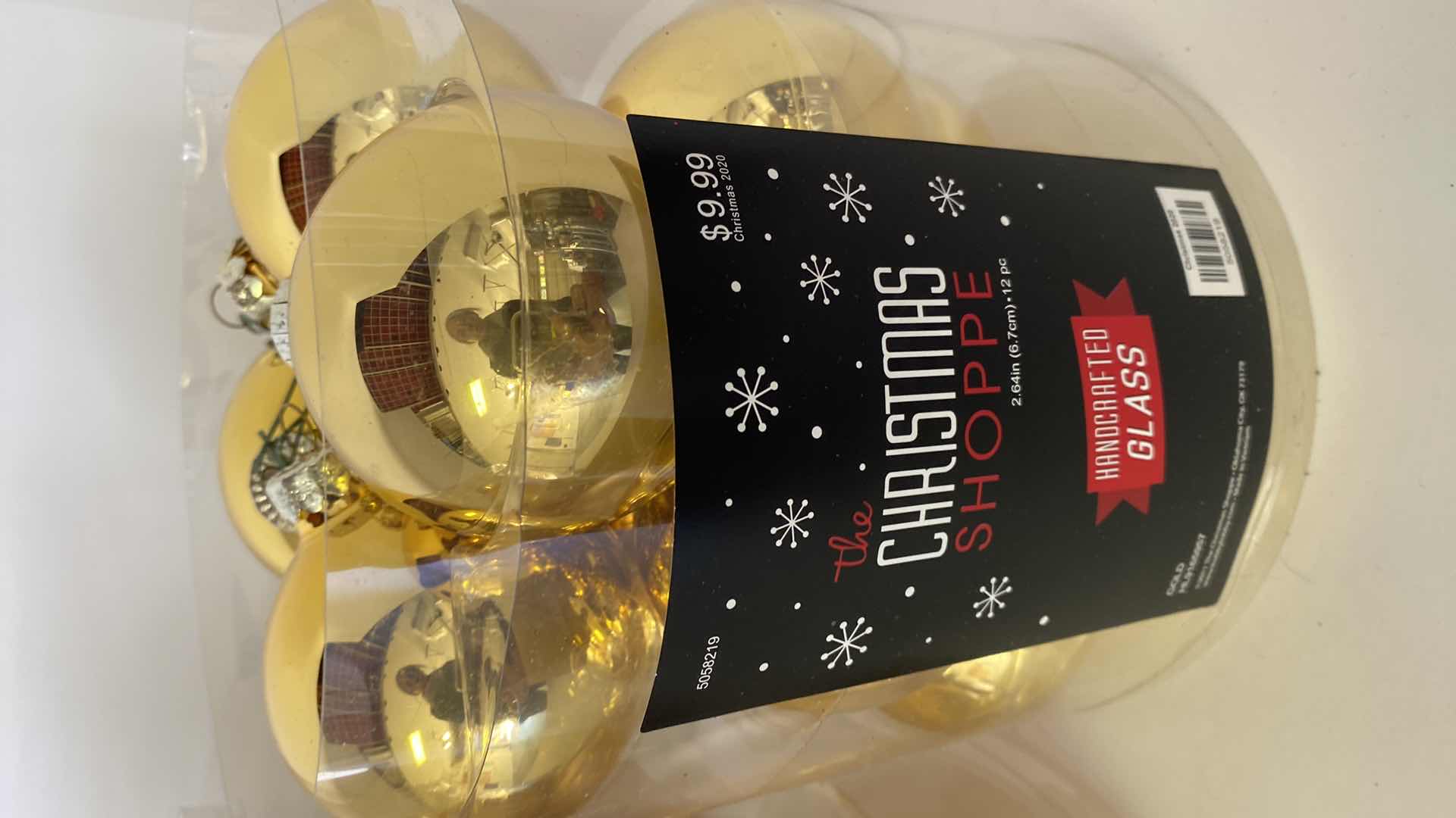Photo 1 of $30 GOLD GLASS CHRISTMAS BALLS ORNAMENTS