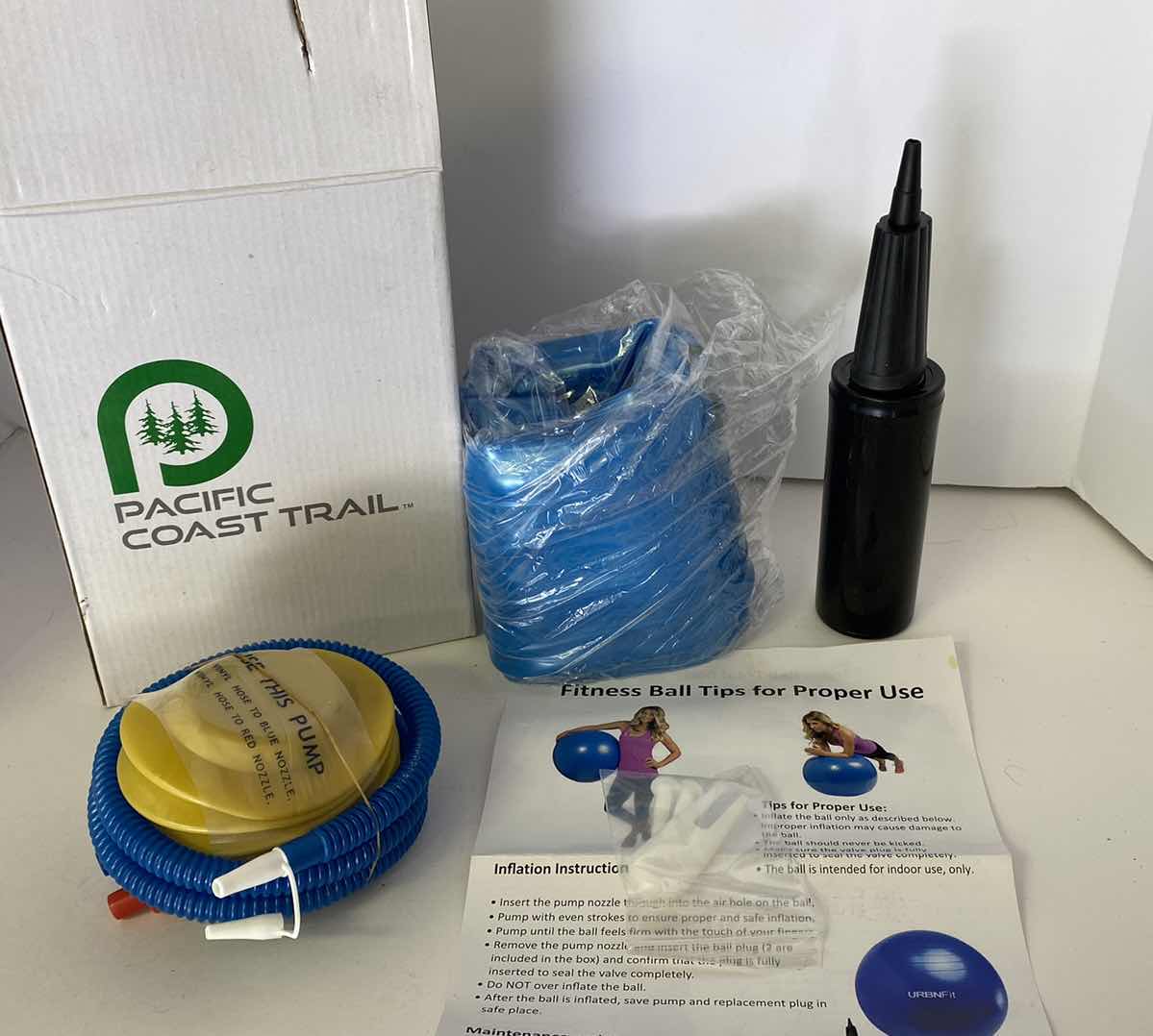 Photo 1 of PACIFIC COAST FITNESS BALL WITH PUMP AND PLUGS