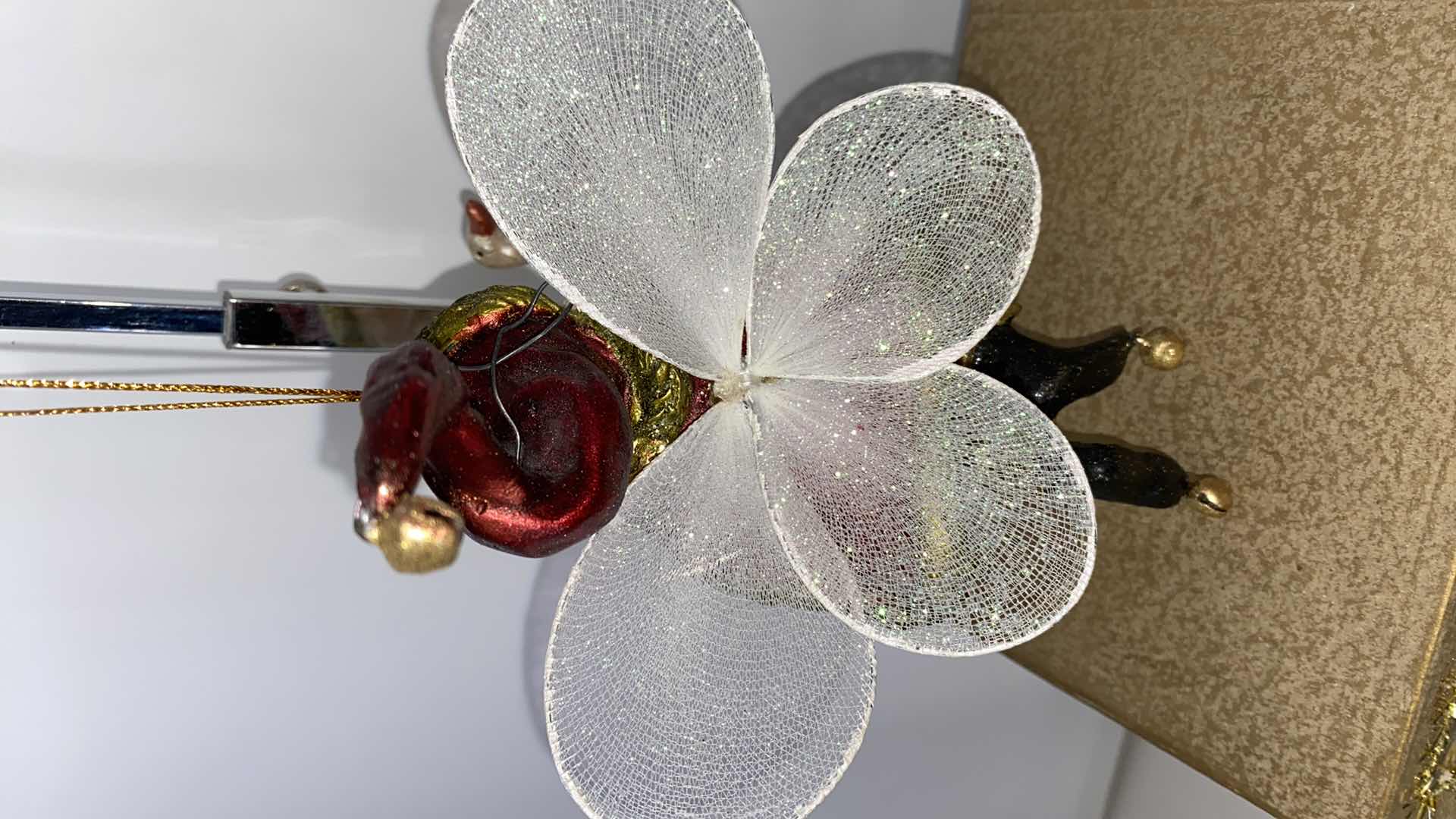 Photo 1 of $65 MARK ROBERTS BLOWN GLASS ORNAMENTS 6”