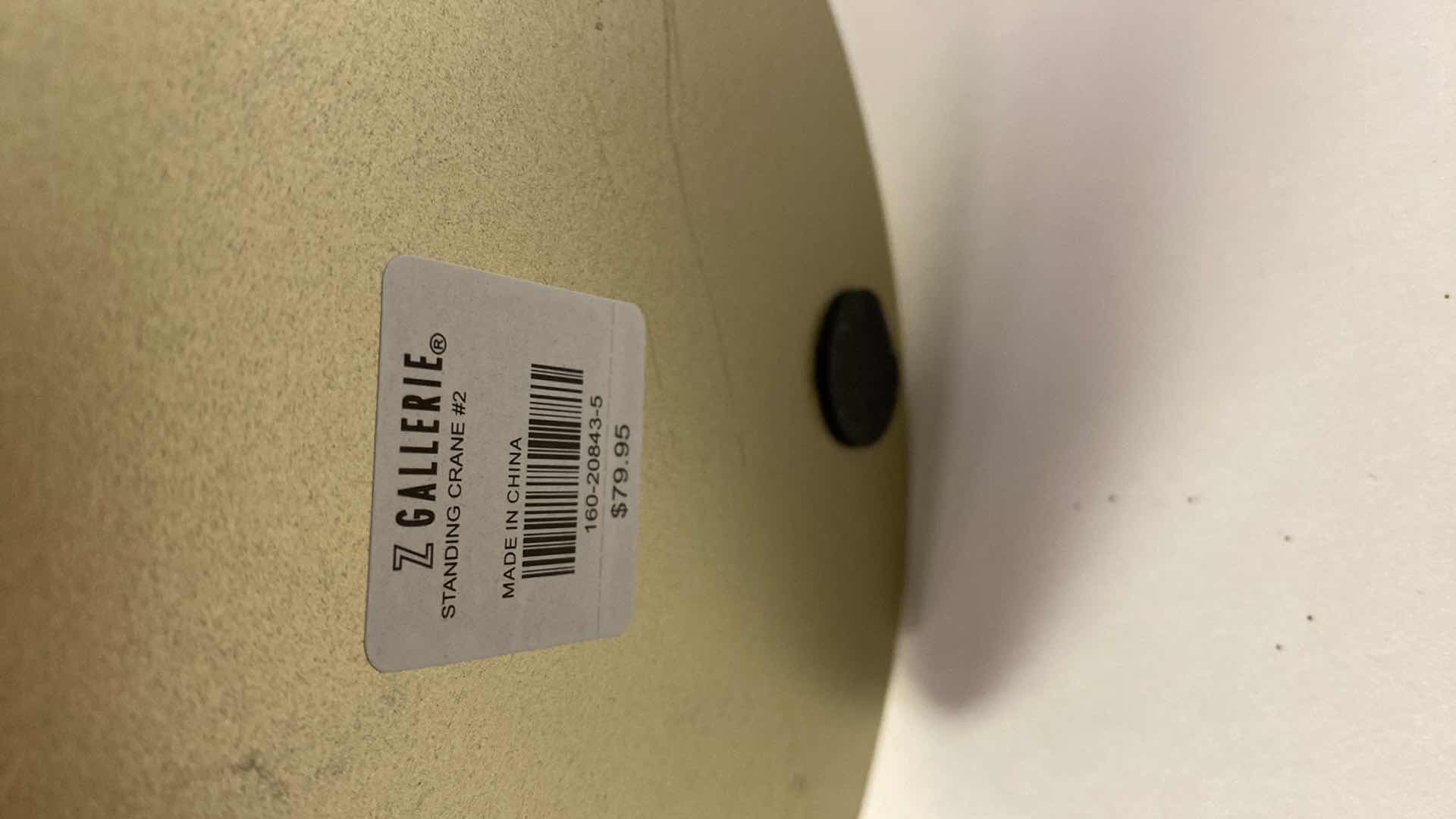 Photo 1 of $79.95 STANDING CRANE #2 FROM ZGALLERIE H 23”