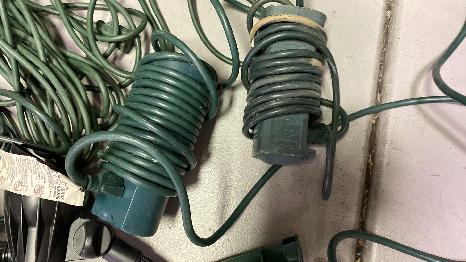 Photo 1 of HOLIDAY LIGHTING MULTI PLUG EXTENSION CORDS AND SOLAR LIGHTS