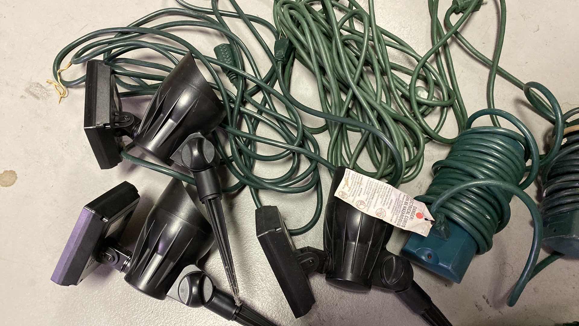 Photo 1 of HOLIDAY LIGHTING MULTI PLUG EXTENSION CORDS AND SOLAR LIGHTS