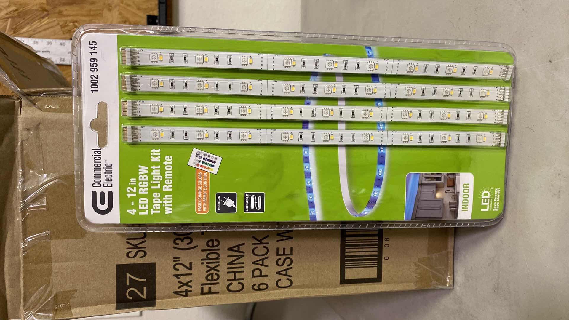 Photo 1 of COMERCIAL LIGHTING 6 PACKS OF LED TAPE LIGHTS WITH REMOTES TOTAL OF 24’