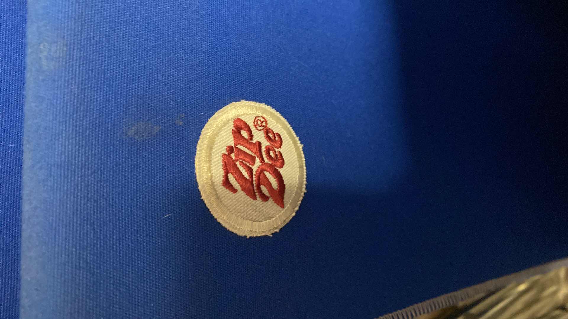 Photo 1 of RARE VINTAGE ZIP DEE MARINE BLUE CHAIRS WITH CARRY BAG