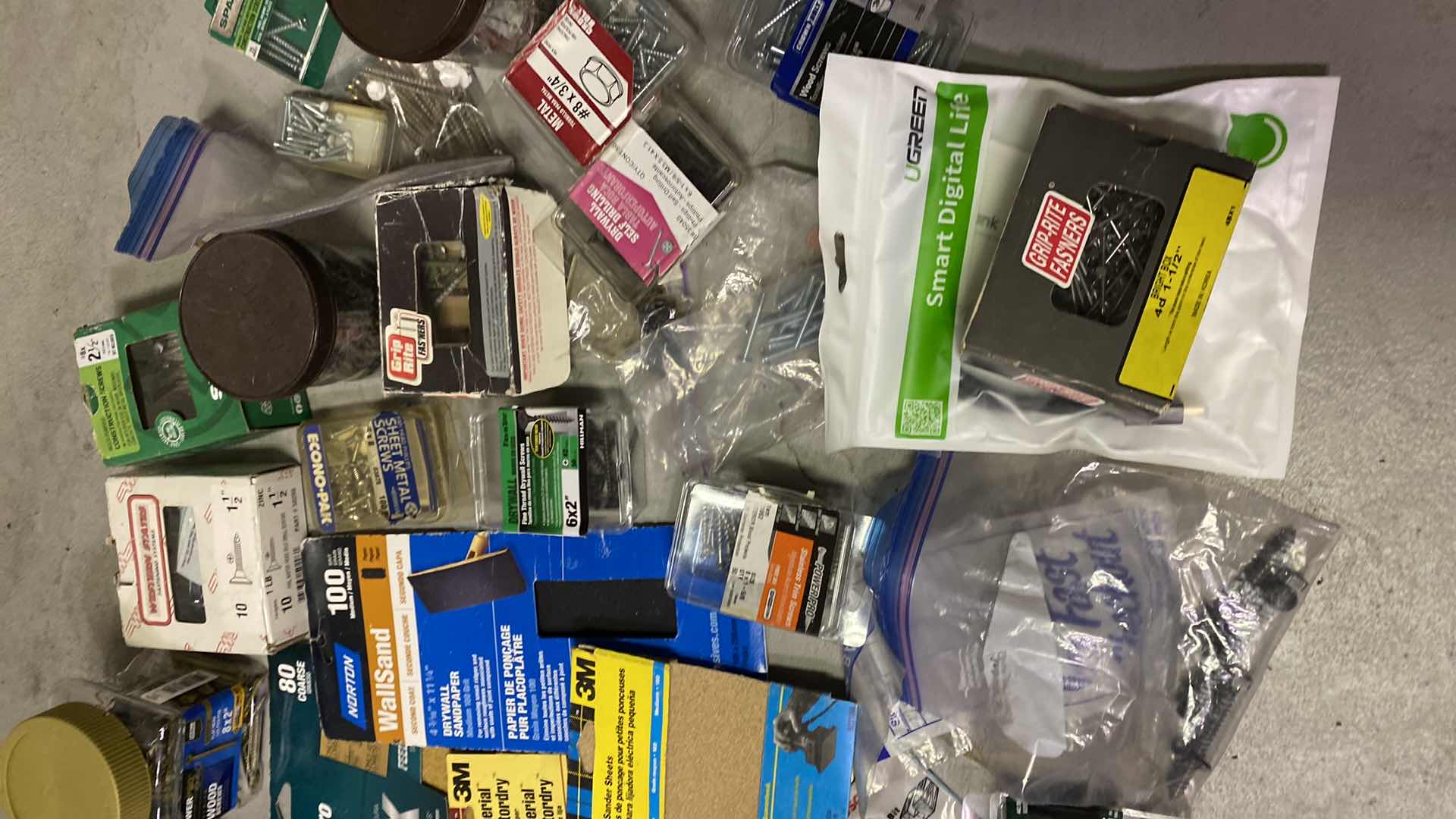 Photo 1 of ASSORTED HARDWARE ITEMS AND BUCKET