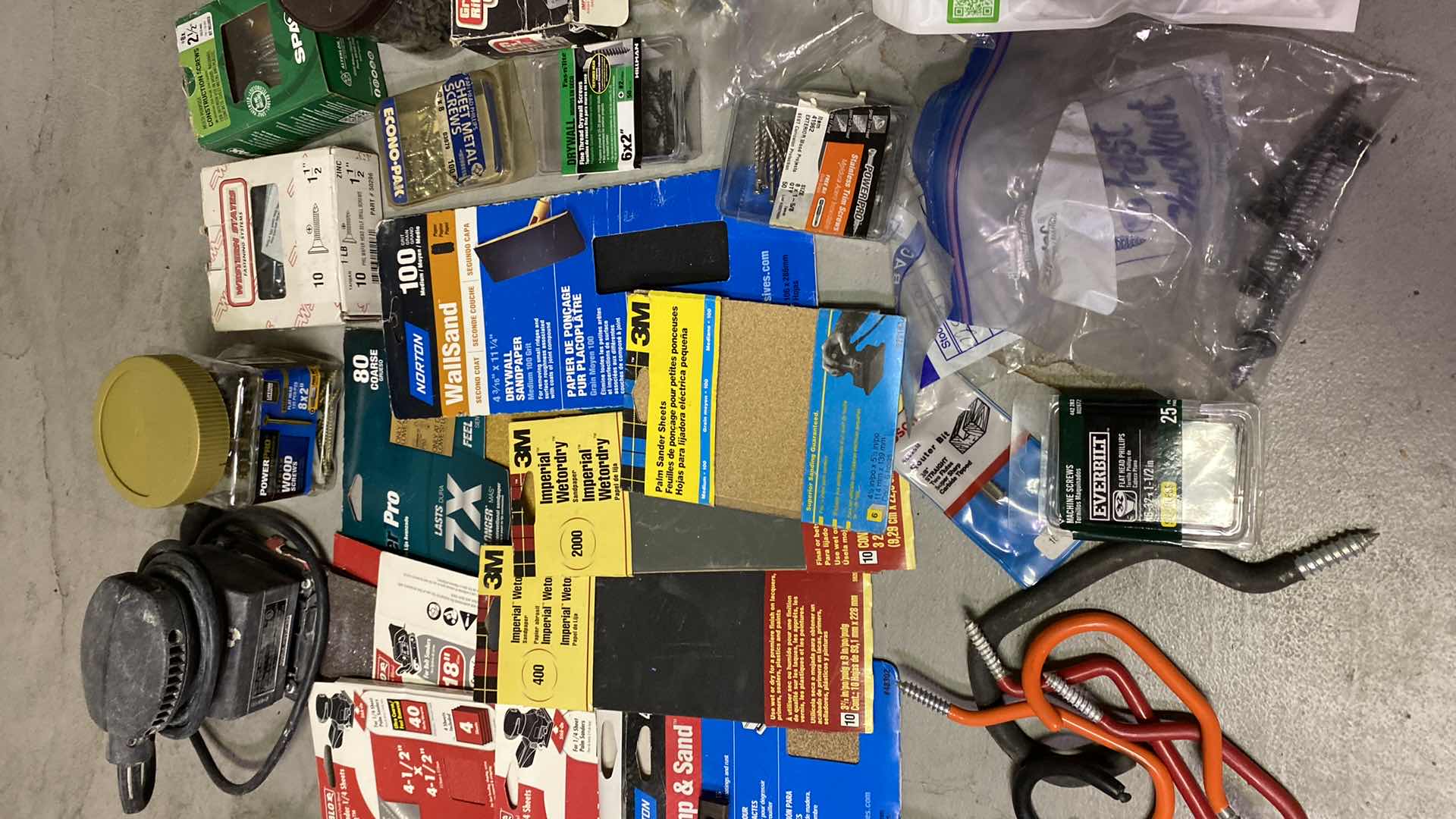 Photo 1 of ASSORTED HARDWARE ITEMS AND BUCKET