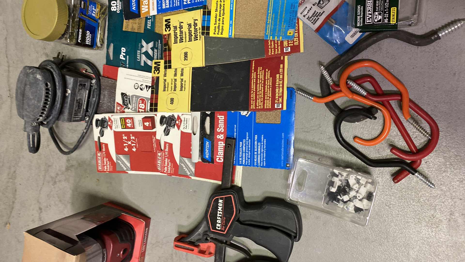 Photo 1 of ASSORTED HARDWARE ITEMS AND BUCKET