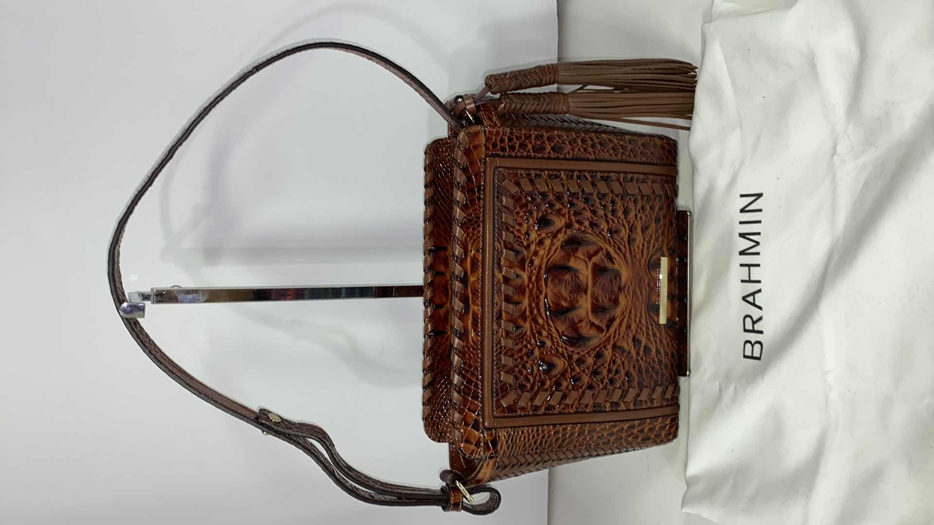 Photo 5 of BRAHMIN CARRIE CROSSBODY PECAN ROSS LIKE NEW