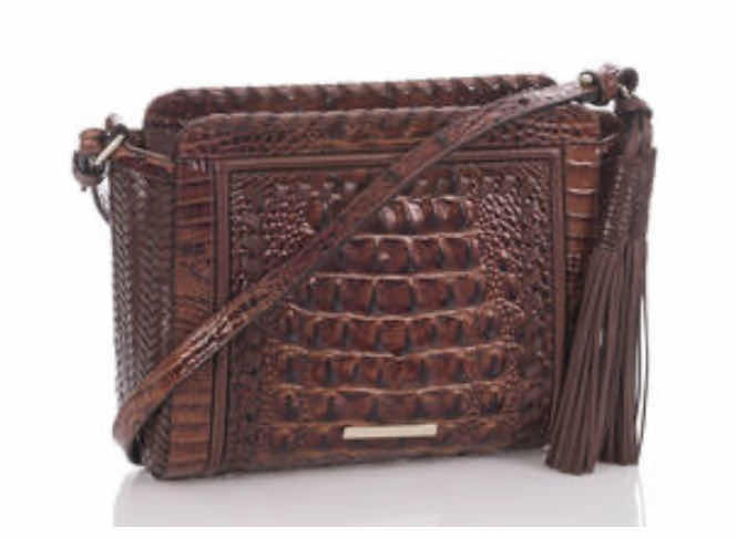 Photo 1 of BRAHMIN CARRIE CROSSBODY PECAN ROSS LIKE NEW