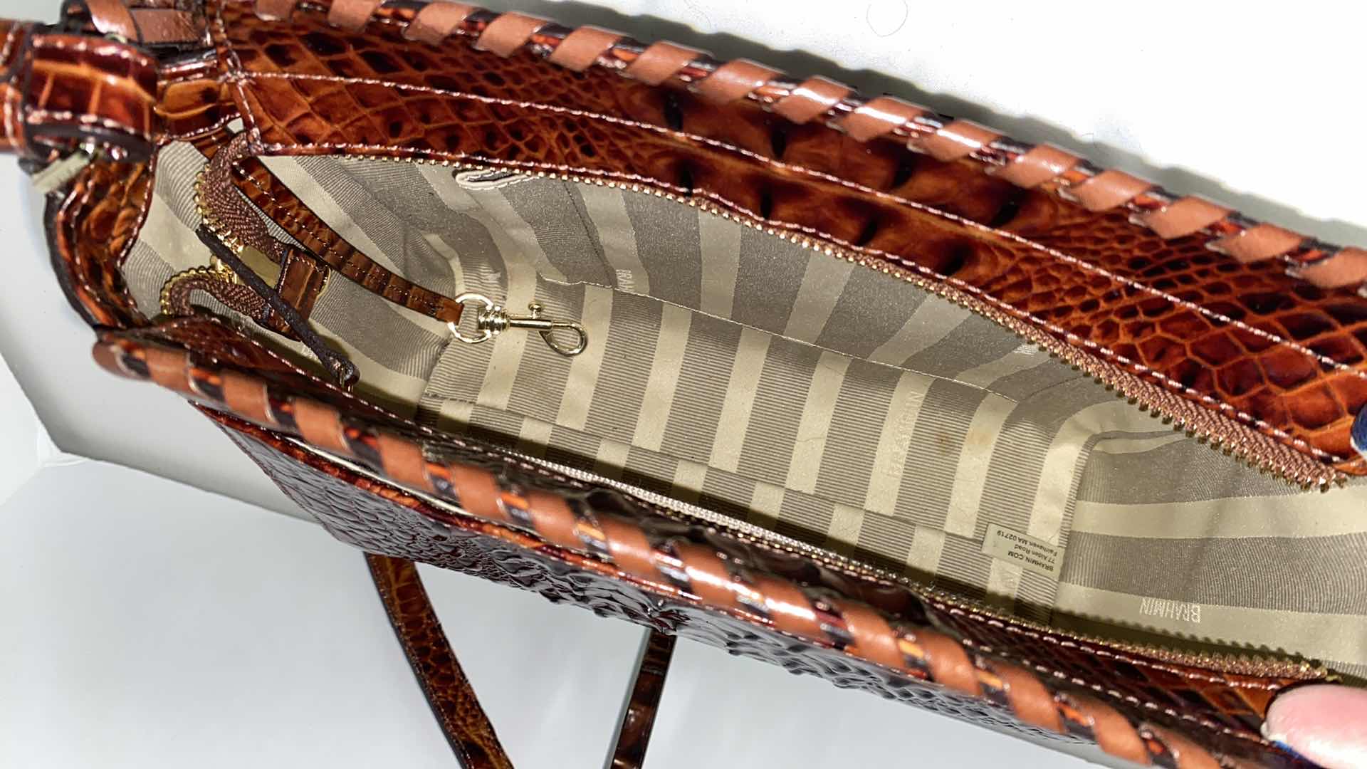 Photo 6 of BRAHMIN CARRIE CROSSBODY PECAN ROSS LIKE NEW