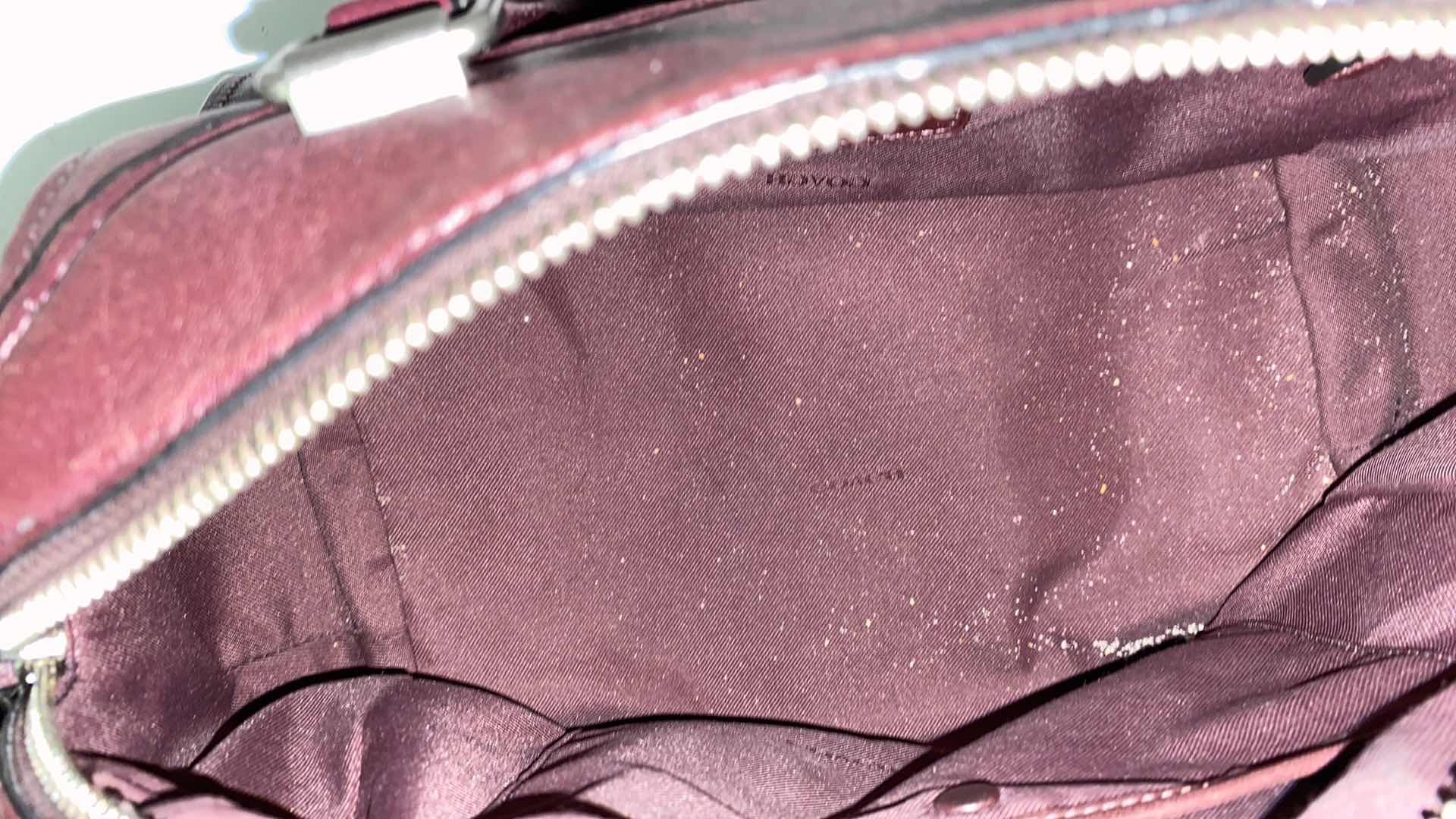 View 8 of COACH  DESIGNER ACE GLOVE TANNED  SMOOTH BURGUNDY LIKE NEW  ORIGINAL $595