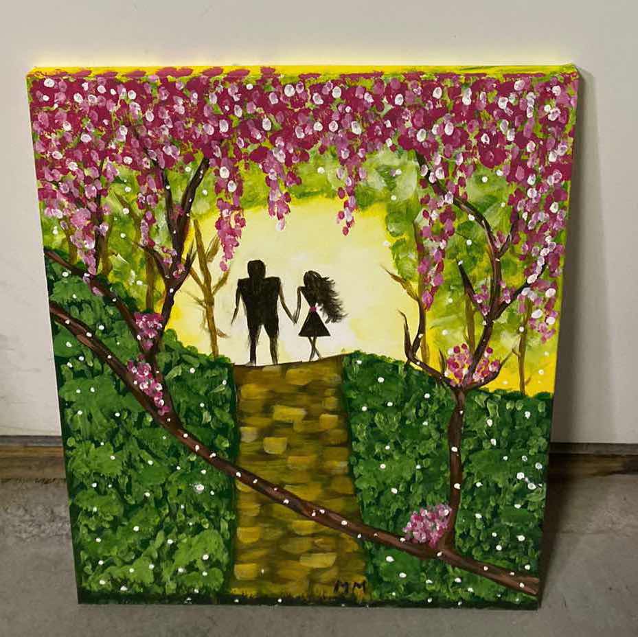 Photo 2 of STRETCHED CANVAS PAINTING ARTWORK 16” x 20”