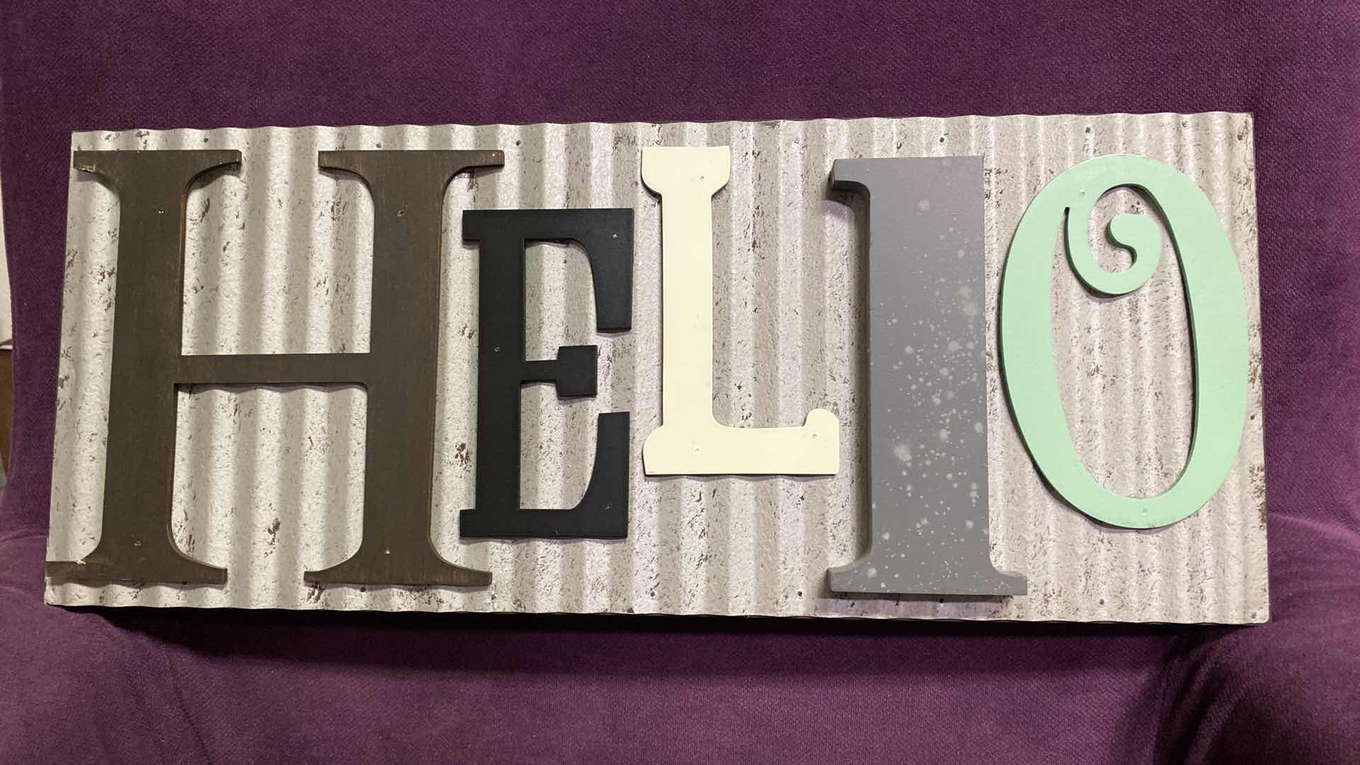 Photo 1 of MIXED MEDIA SIGNAGE ARTWORK 20” x 8”