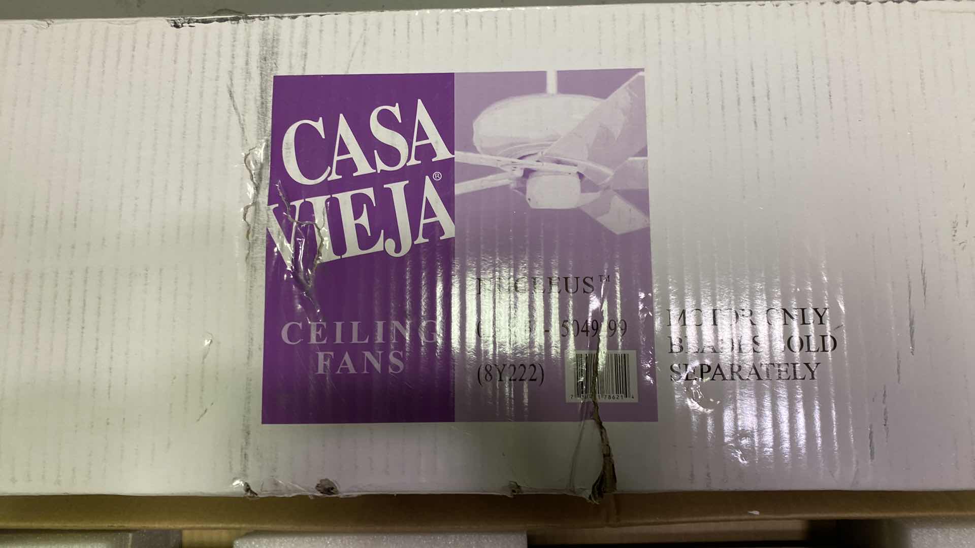 Photo 1 of NEW IN BOXES CELING FAN MITOR AND SILVER BLADES