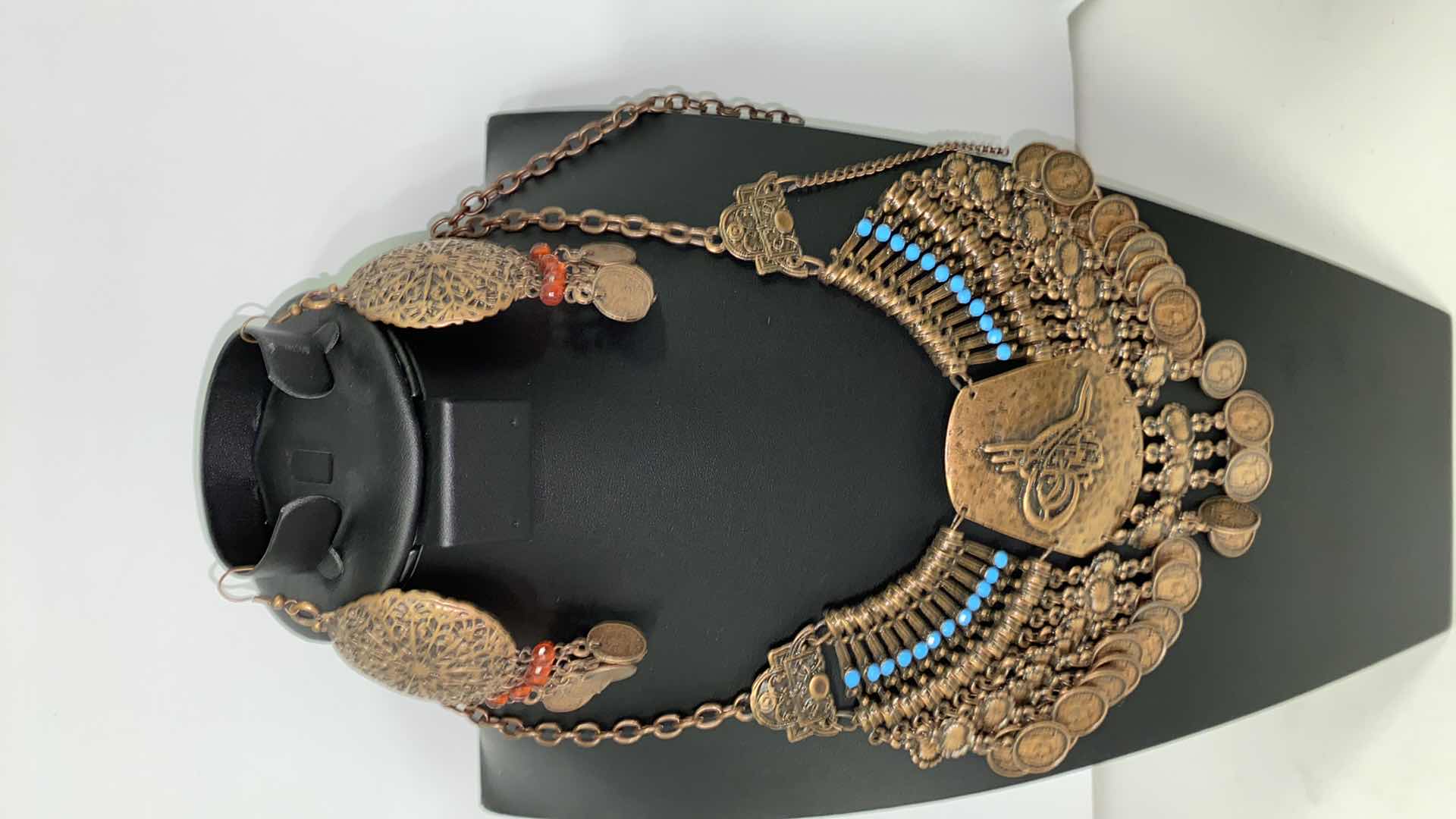 Photo 1 of COPPER NECKLACE AND EARRINGS