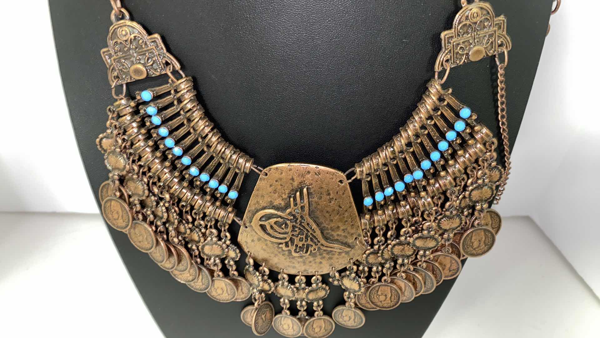 Photo 1 of COPPER NECKLACE AND EARRINGS