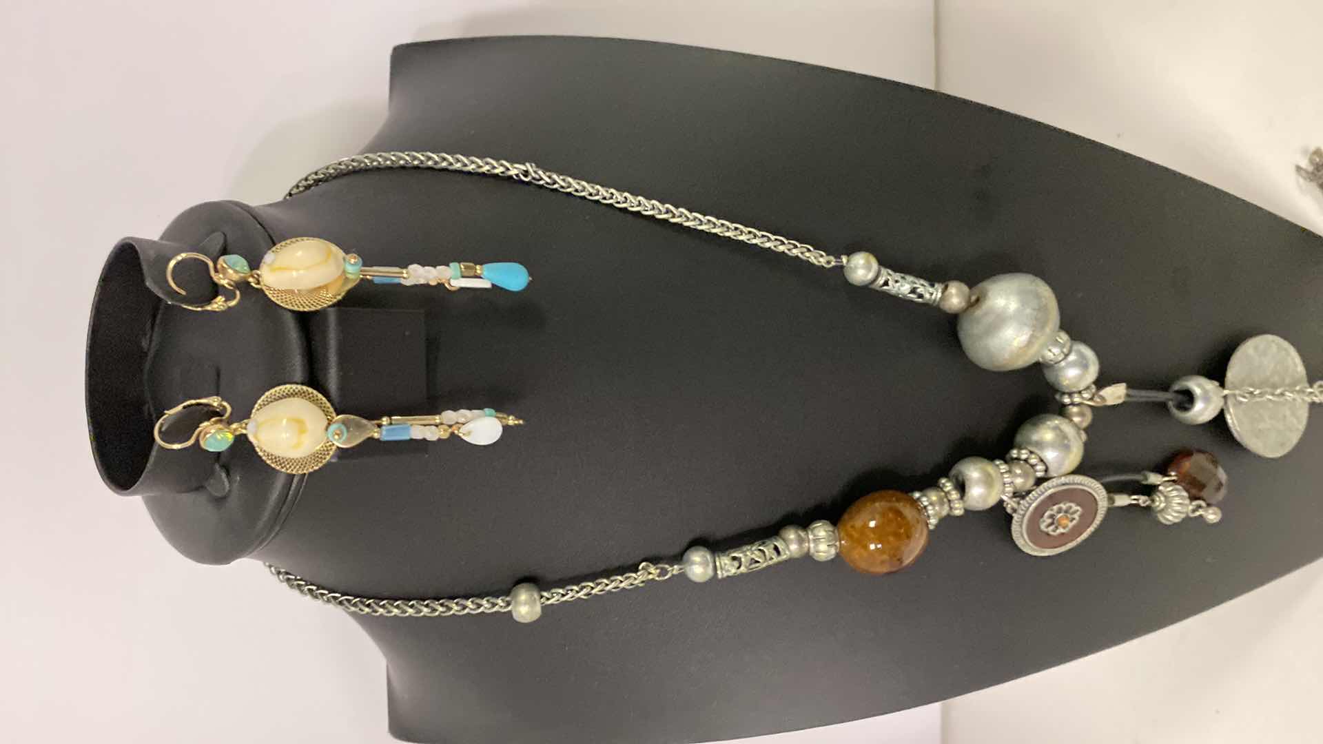 Photo 1 of SILVER BRACELET, MURANO PENDANT AND COSTUME JEWELRY