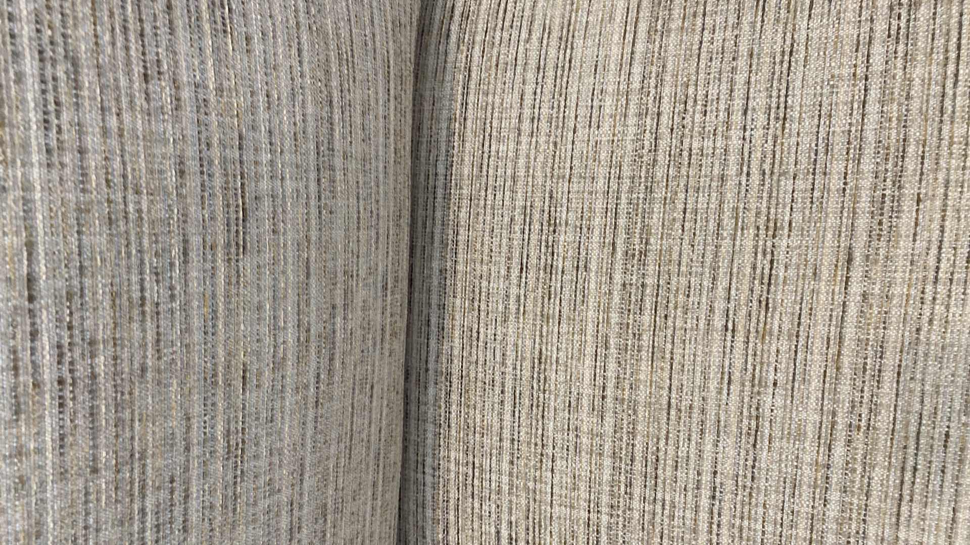 Photo 1 of 116” X H 35” ETHAN ALLEN FABRIC MODERN SOFA