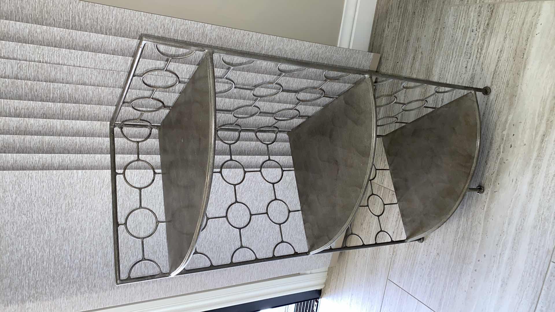 Photo 1 of HEAVY METAL CORNER SHELF 19 1/2“ x 14“ H 36”