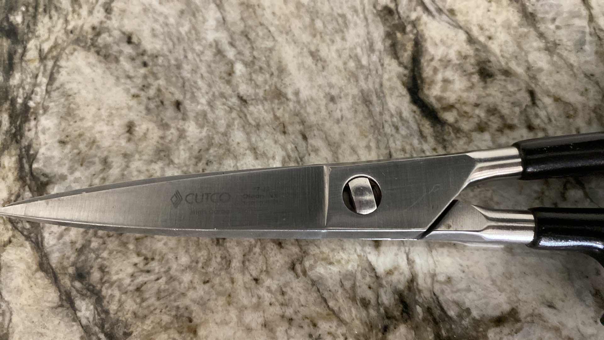 Photo 1 of J.A. HENCKELES KNIFES IN BLOCK, SCISSORS ARE CUTCO