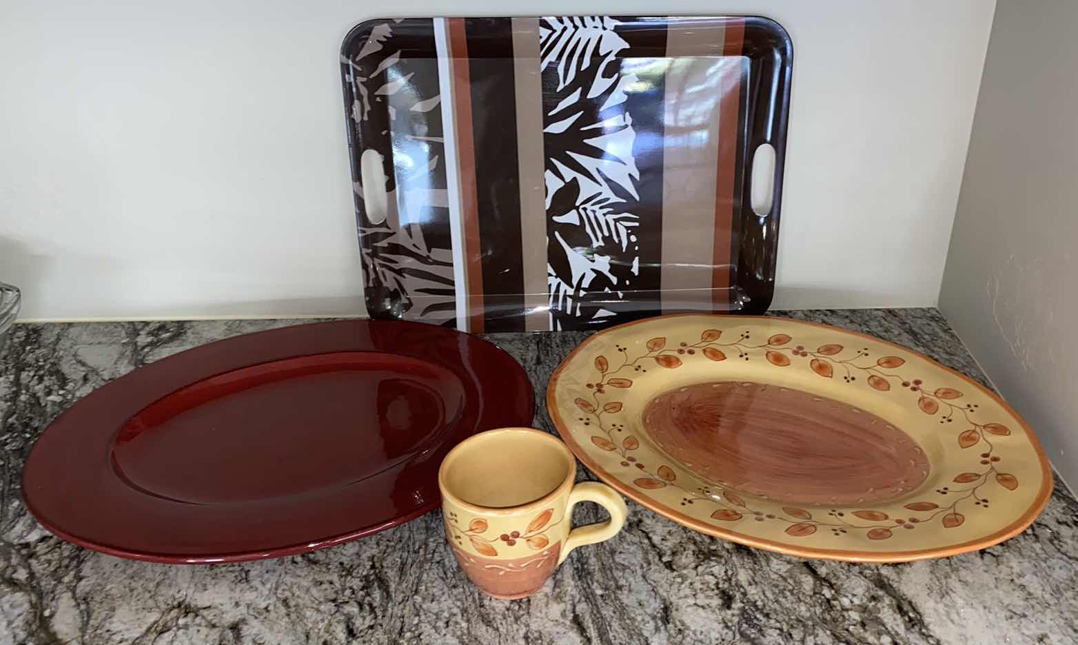 Photo 1 of ASSORTED PLATTERS AND KITCHENWARE