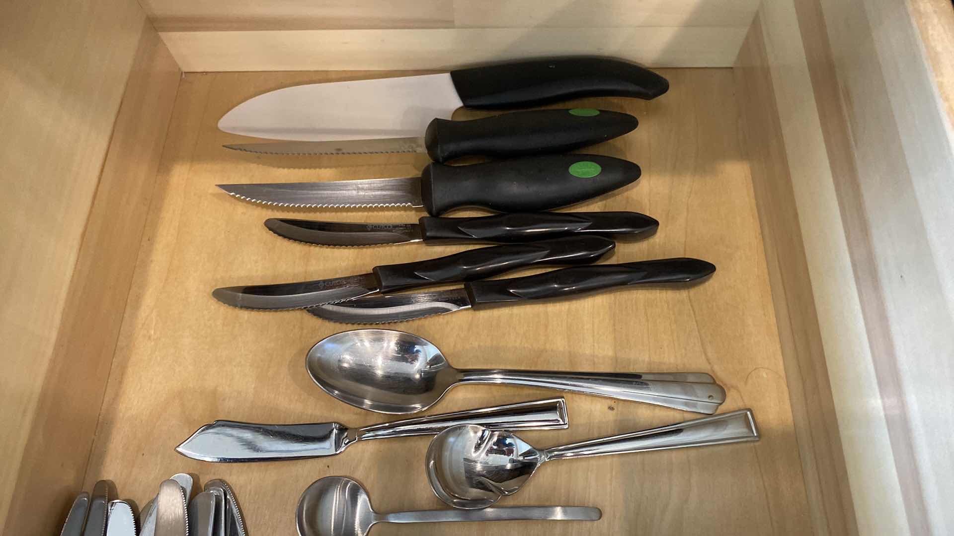 Photo 1 of CONTENTS KITCHEN DRAWERS SILVERWARE AND KNIFES