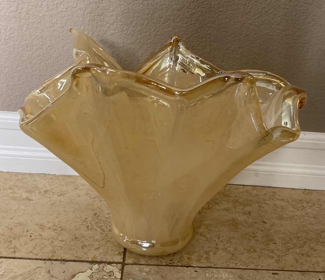 Photo 1 of MURANO ART GLASS VASE 14” x 11”