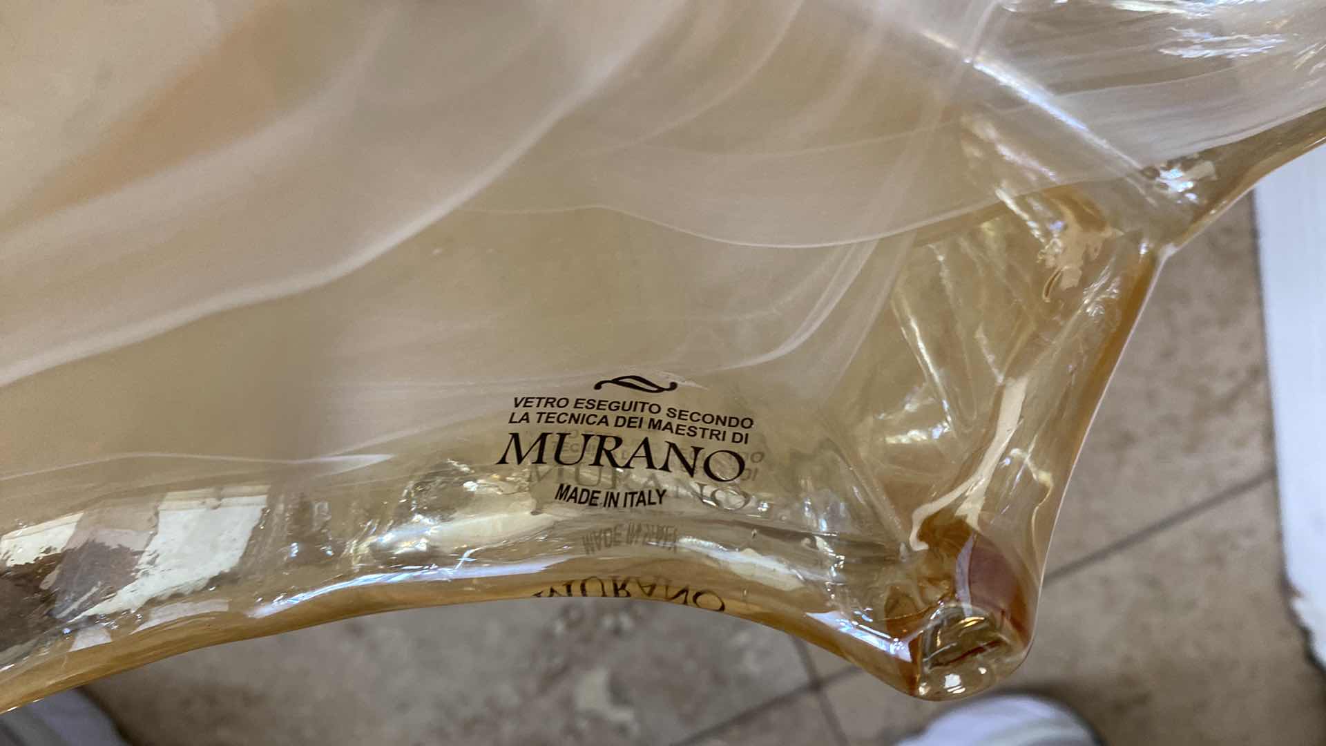 Photo 1 of MURANO ART GLASS VASE 14” x 11”