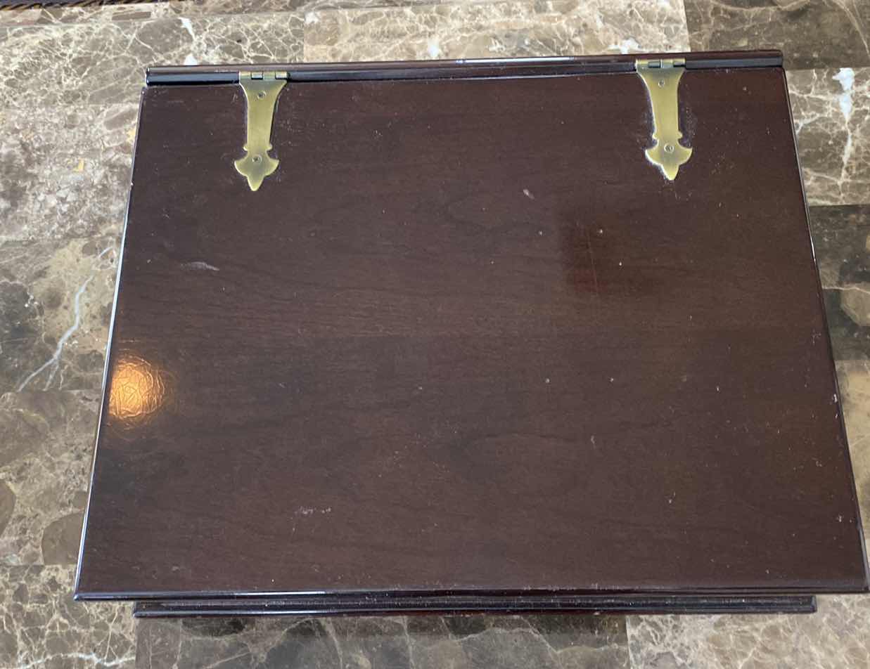 Photo 1 of BOMBAY COMPANY WOOD BOX 14” x 11 1/2” H 3 1/2”