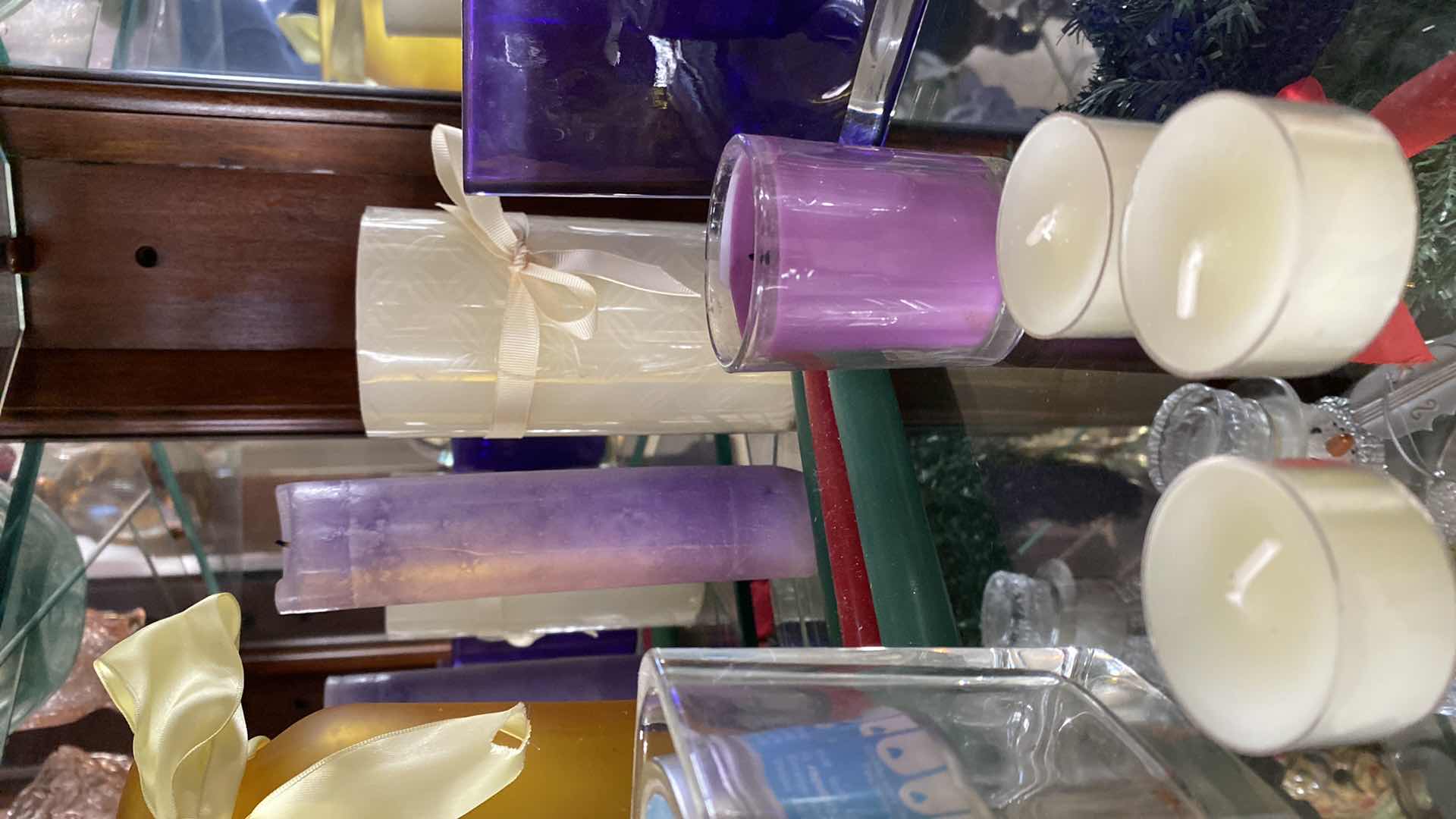 Photo 4 of SHELF WITH SNOW GLOBE, TREE NIGHT LIGHT, VASES AND MORE